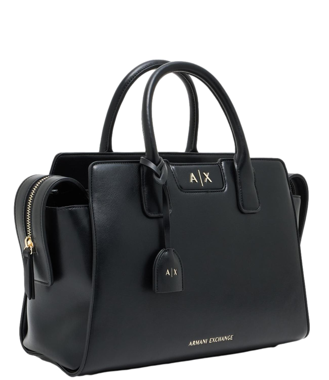 Armani Exchange Top handles borsa nero donna