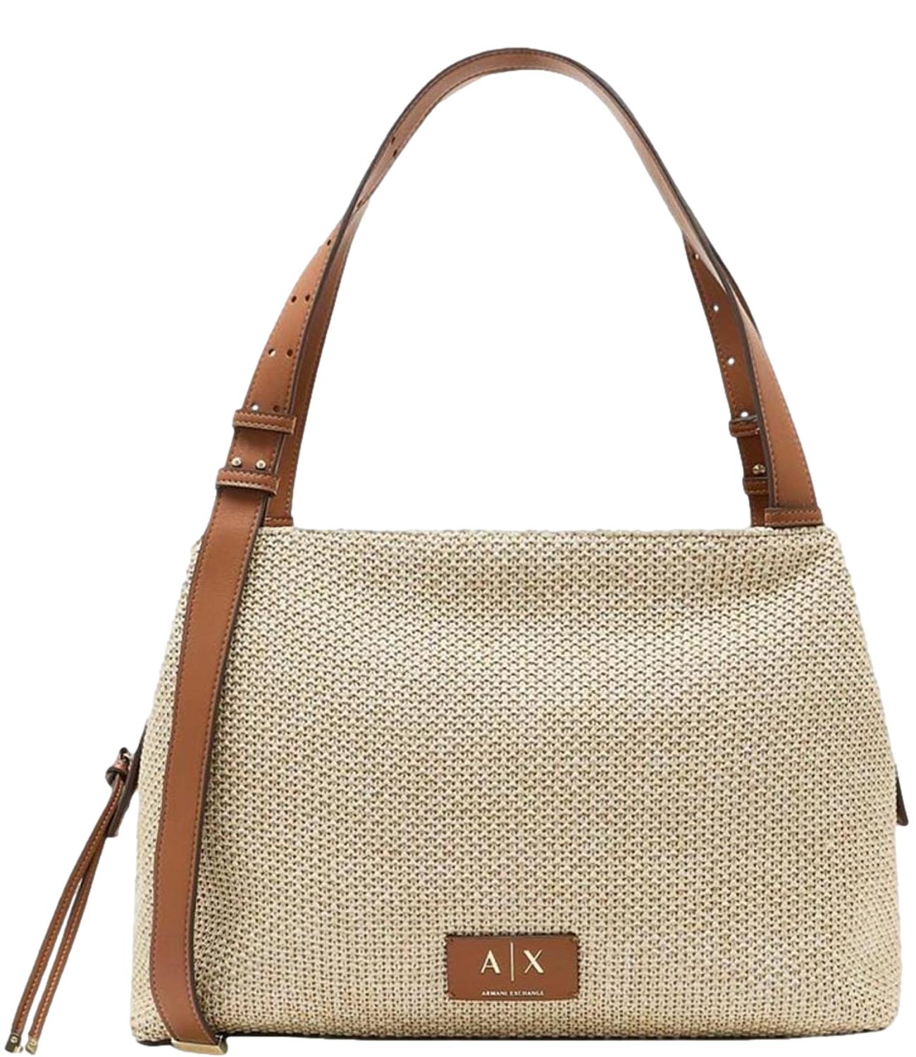 Armani Exchange Borsa da Donna - Natural / Saline Cla