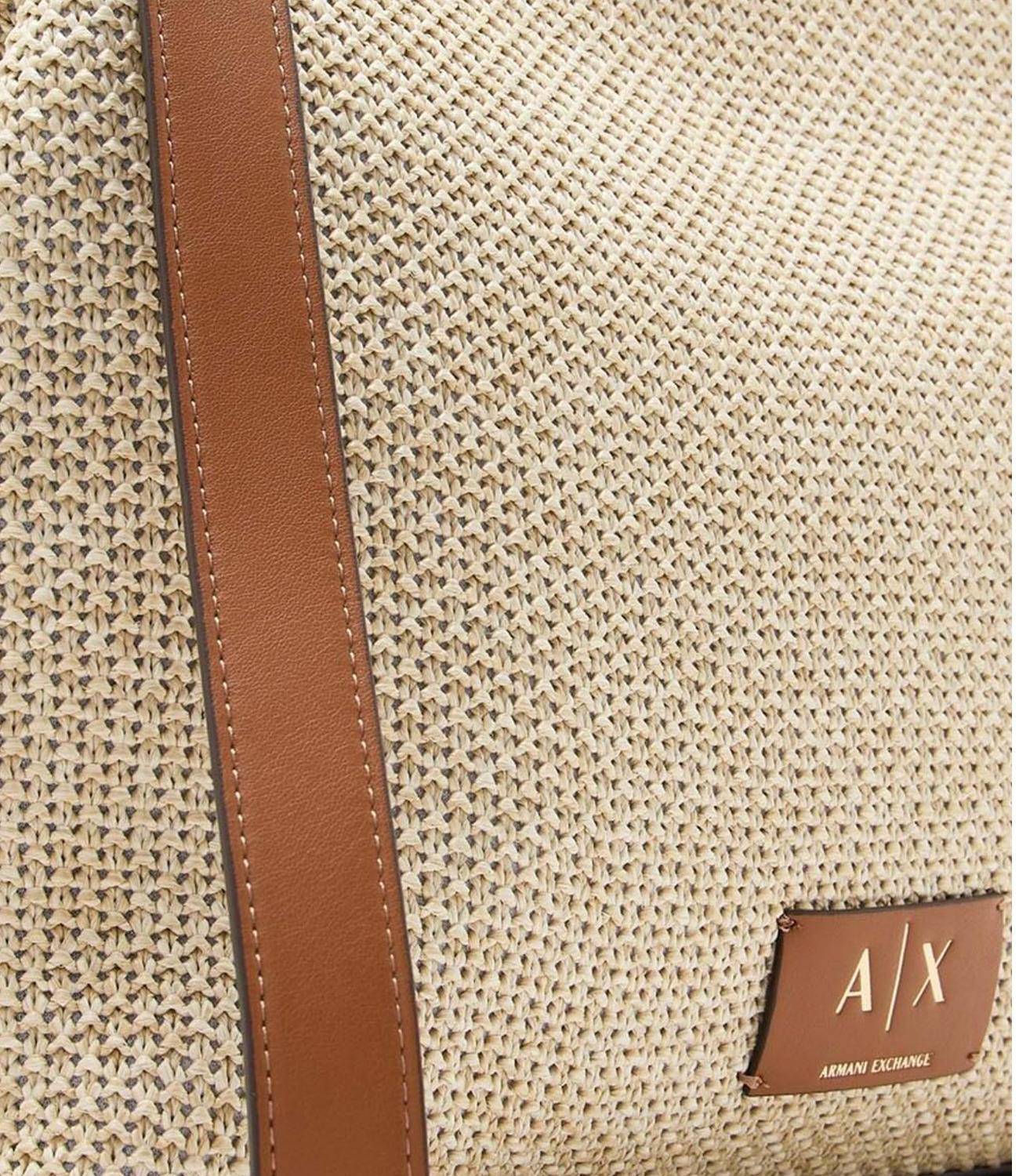 Armani Exchange Borsa da Donna - Natural / Saline Cla
