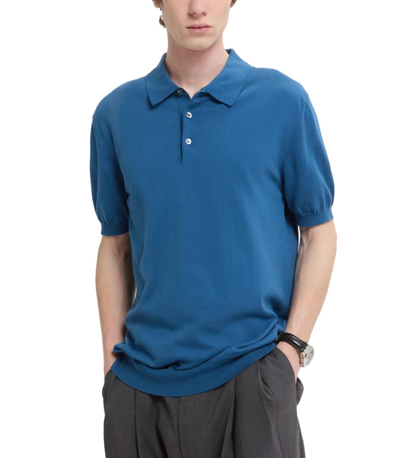 Ss Polo Knit deep water