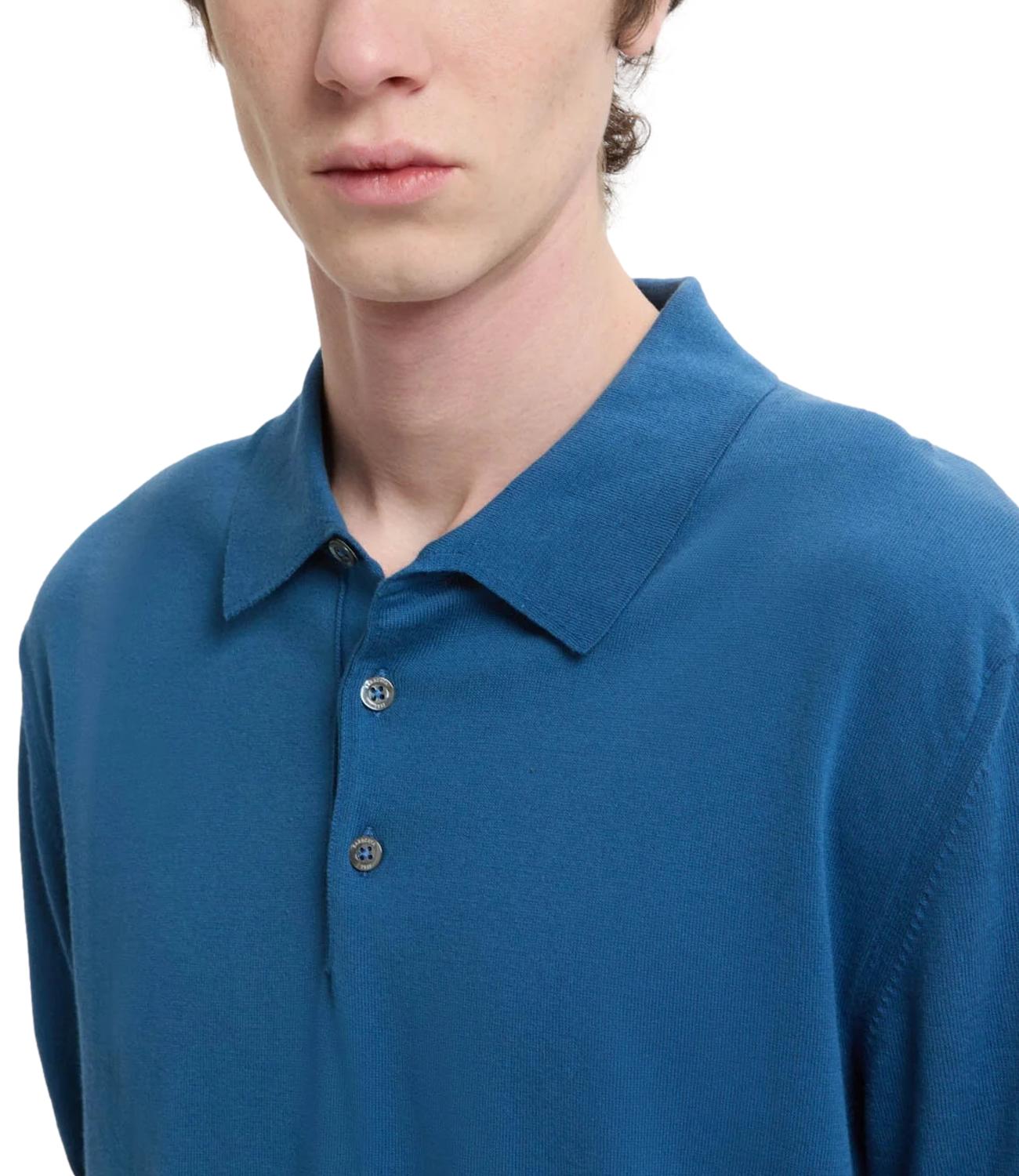 Ss Polo Knit deep water