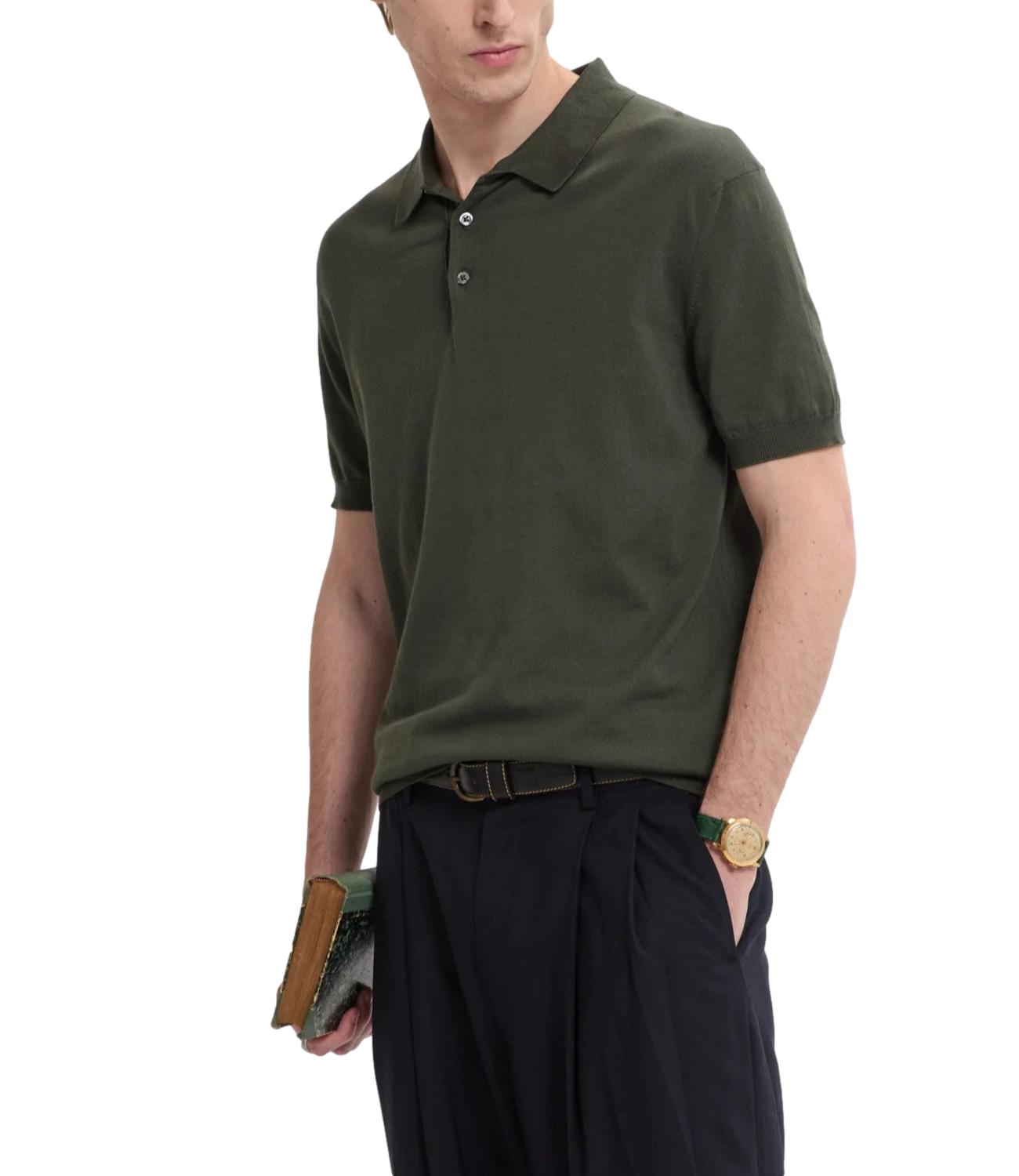Polo Knit dark olive