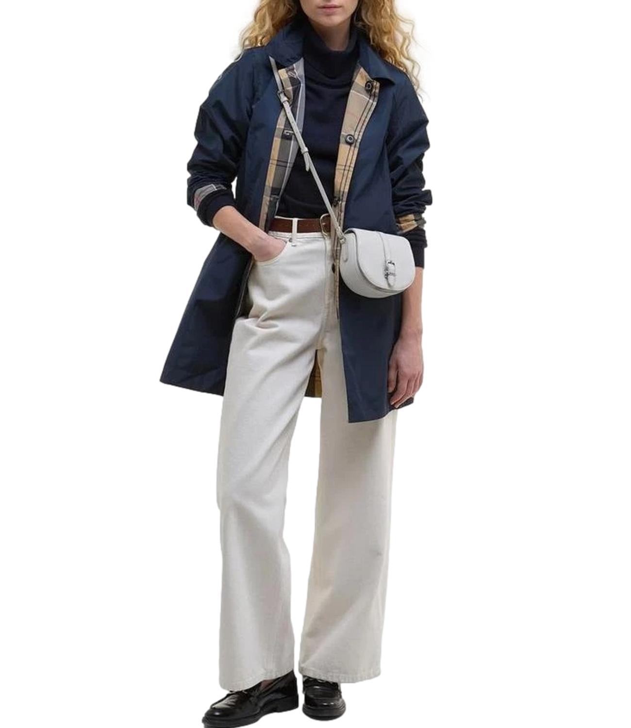 impermeabile donna blu