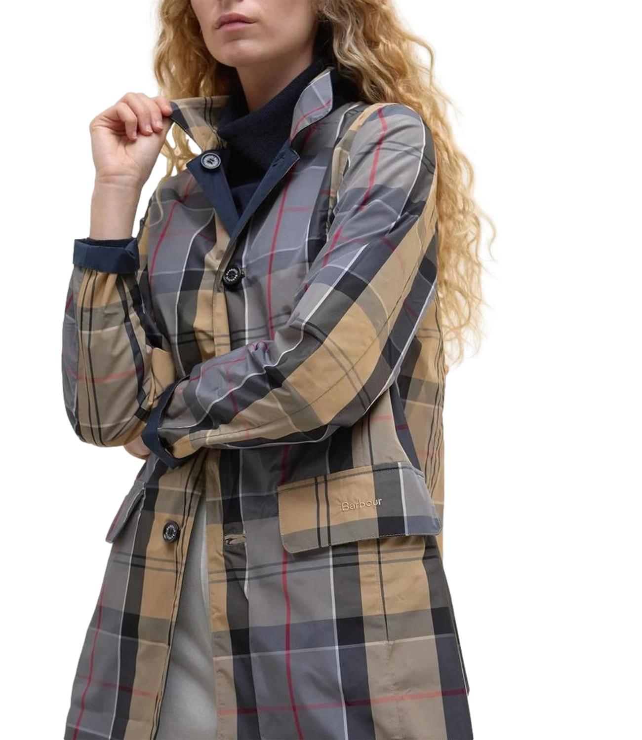 impermeabile donna blu