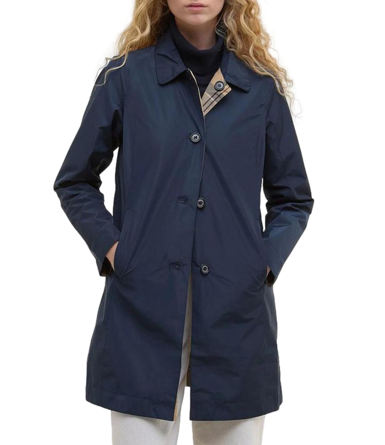 impermeabile donna blu