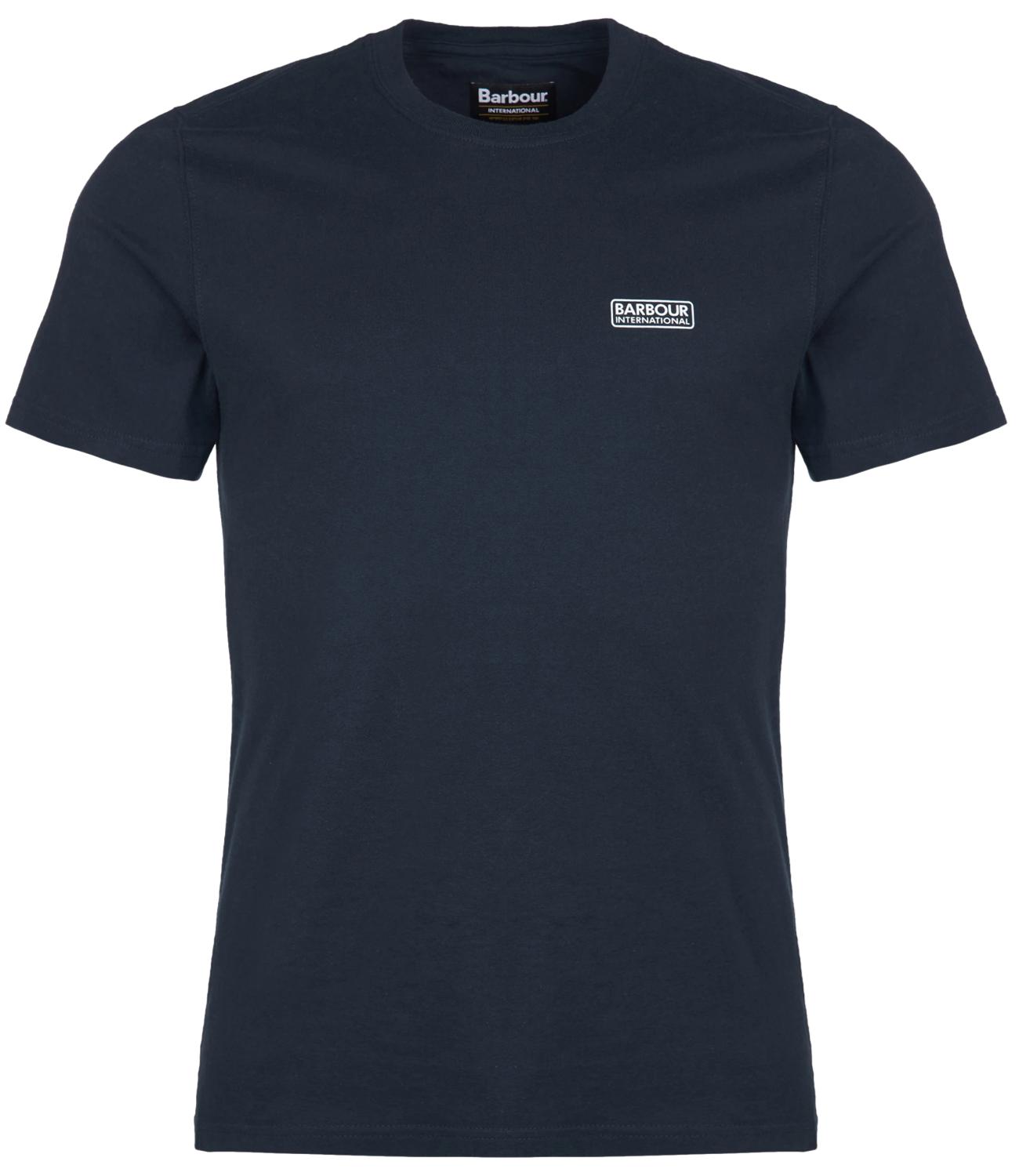 Barbour T-Shirt small logo blu uomo