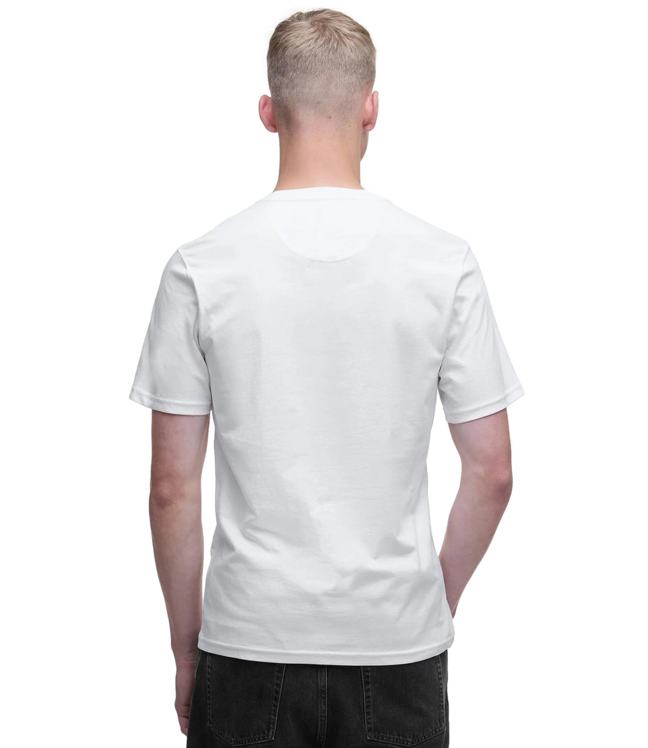 Barbour T-Shirt Small Logo bianco uomo