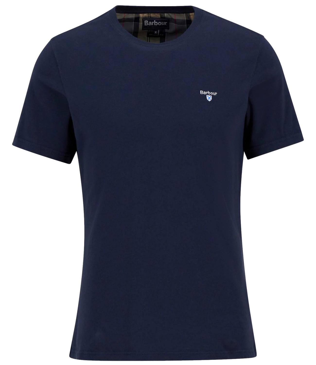 Barbour T-Shirt Tartan Sports Tee blu uomo