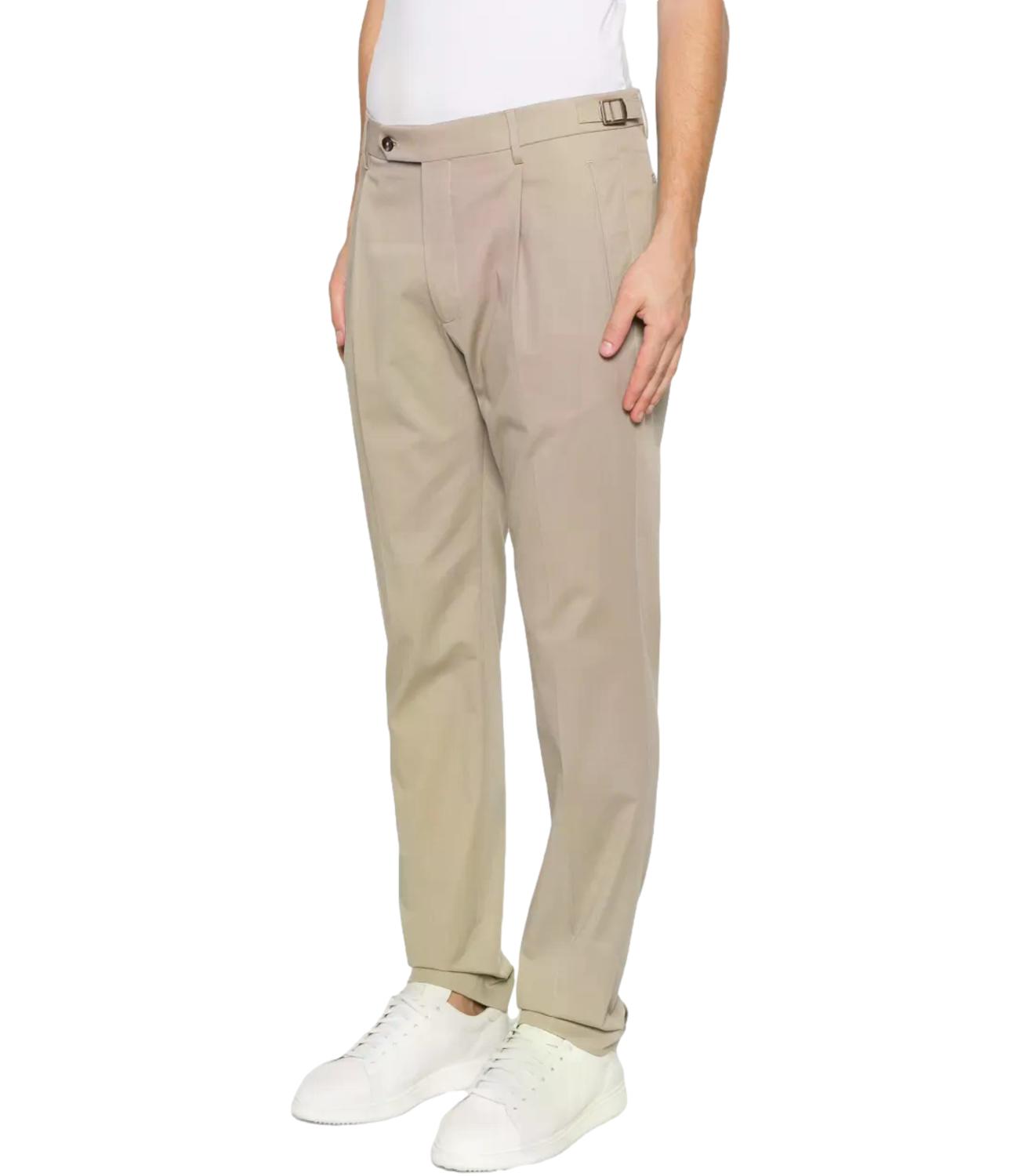 Berwich Pantalone da Uomo - Chalk - Pu19retrocrasosilk