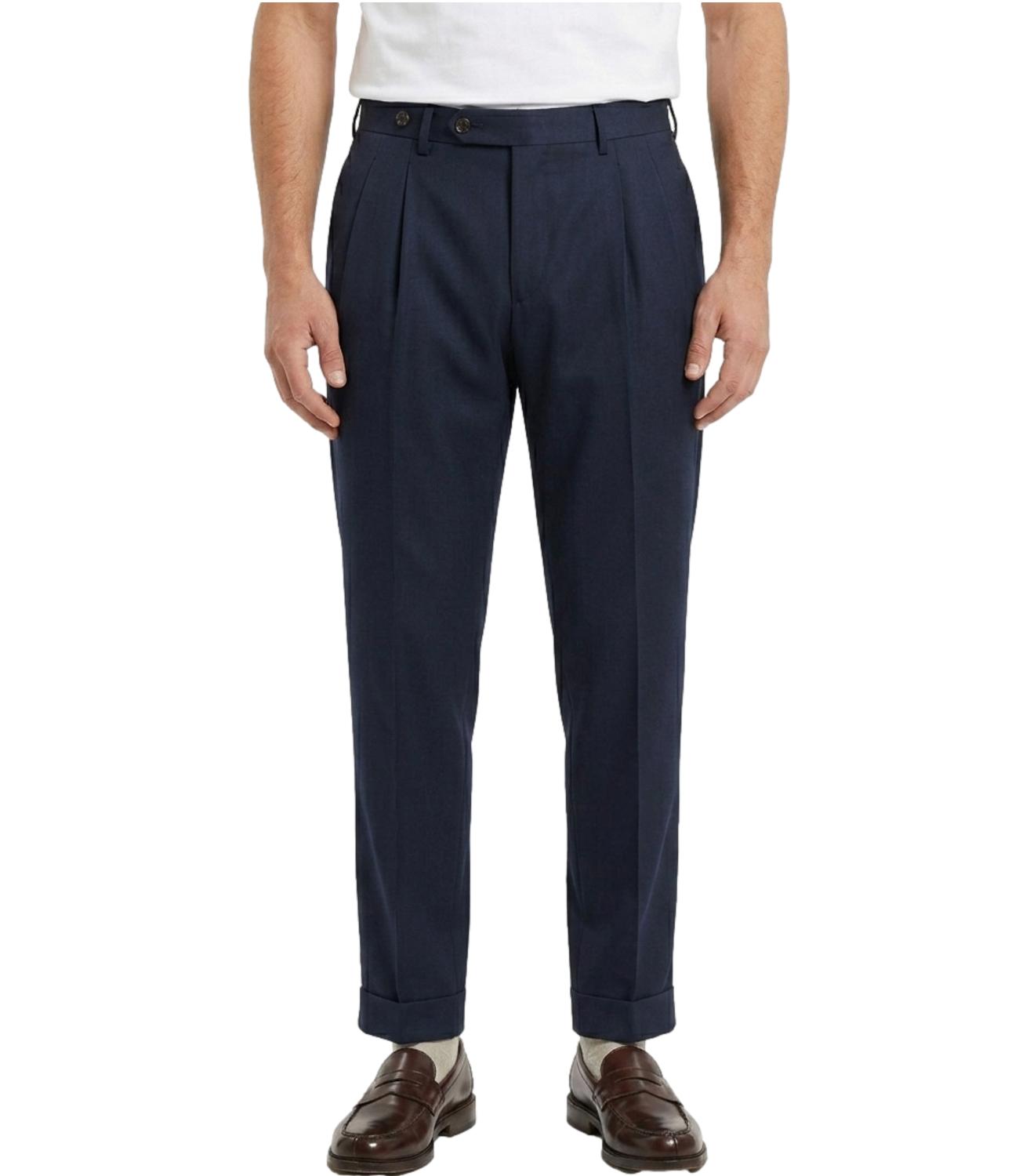 Berwich Pantalone da Uomo - Blue - Pu19retromz1460