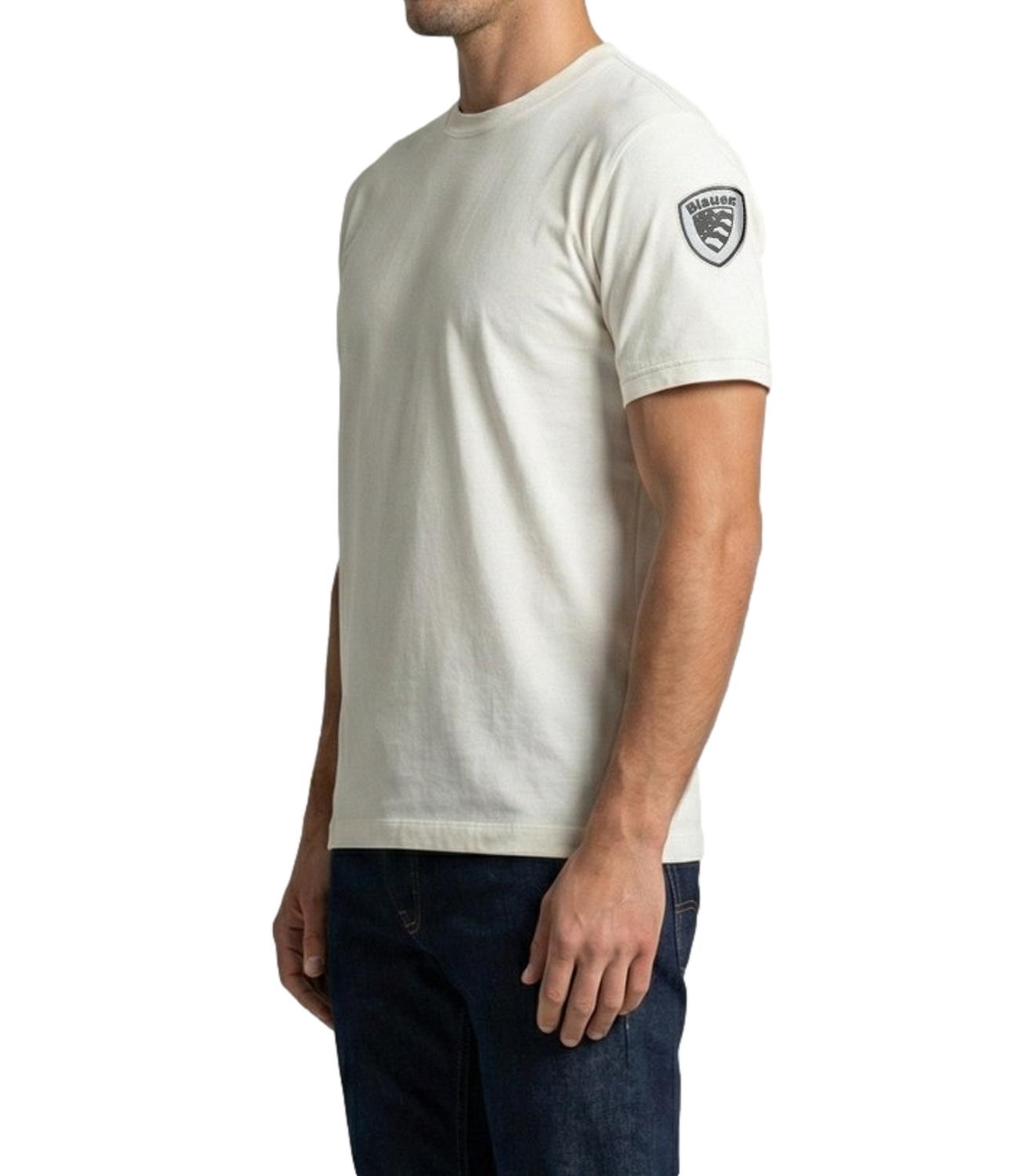 Blauer T-Shirt da Uomo - Bianco Neve