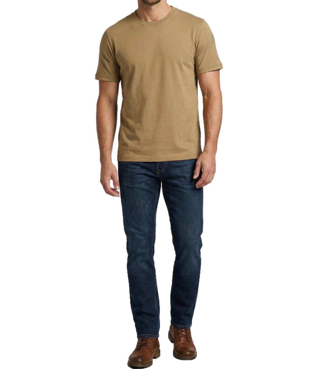 Blauer T-Shirt da Uomo - Nocciola