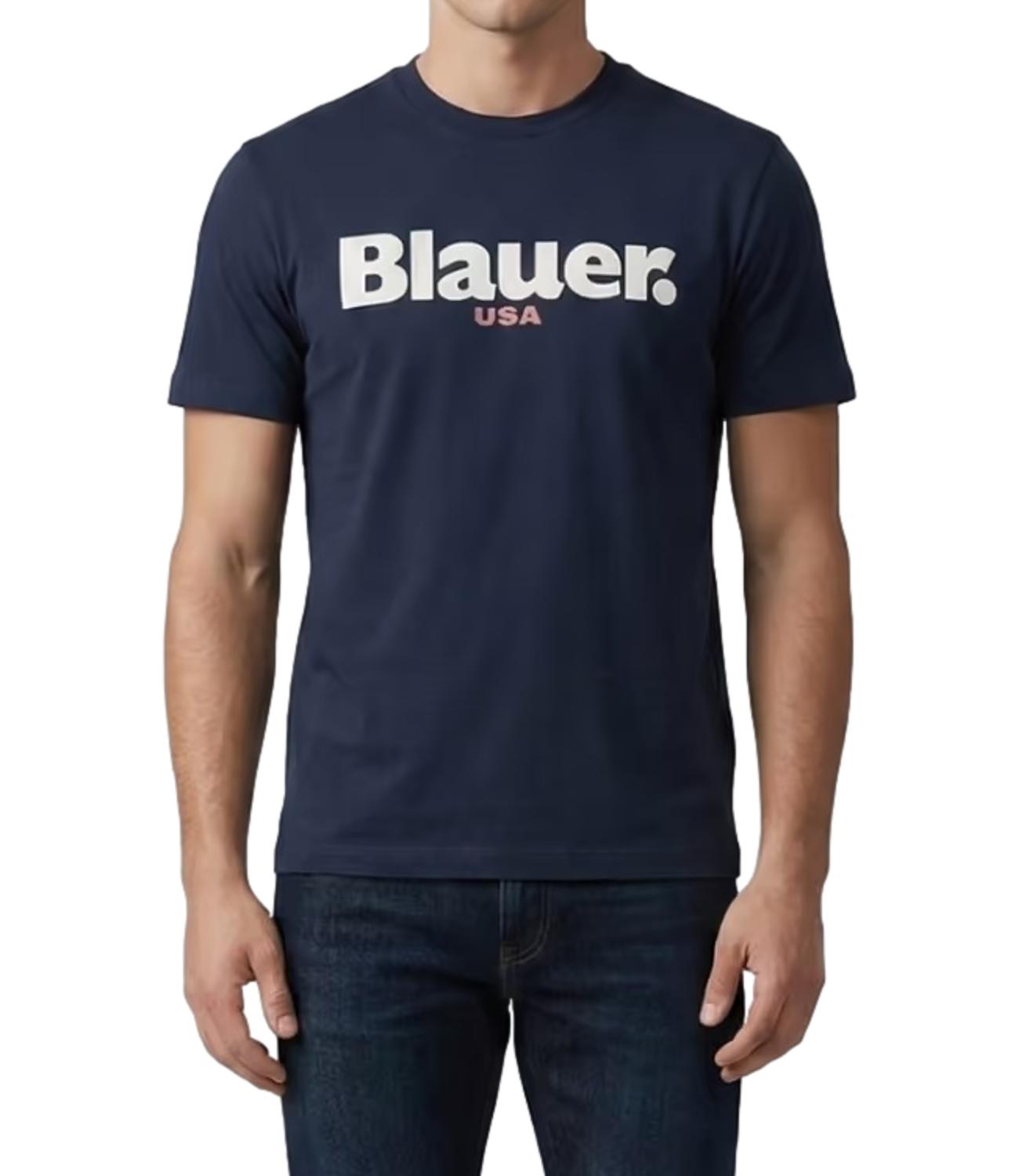 Blauer T-Shirt da Uomo - Blu