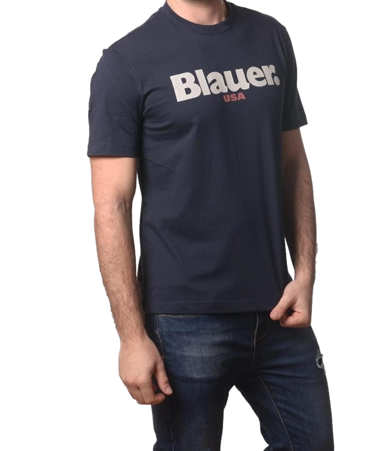 Blauer T-Shirt da Uomo - Blu