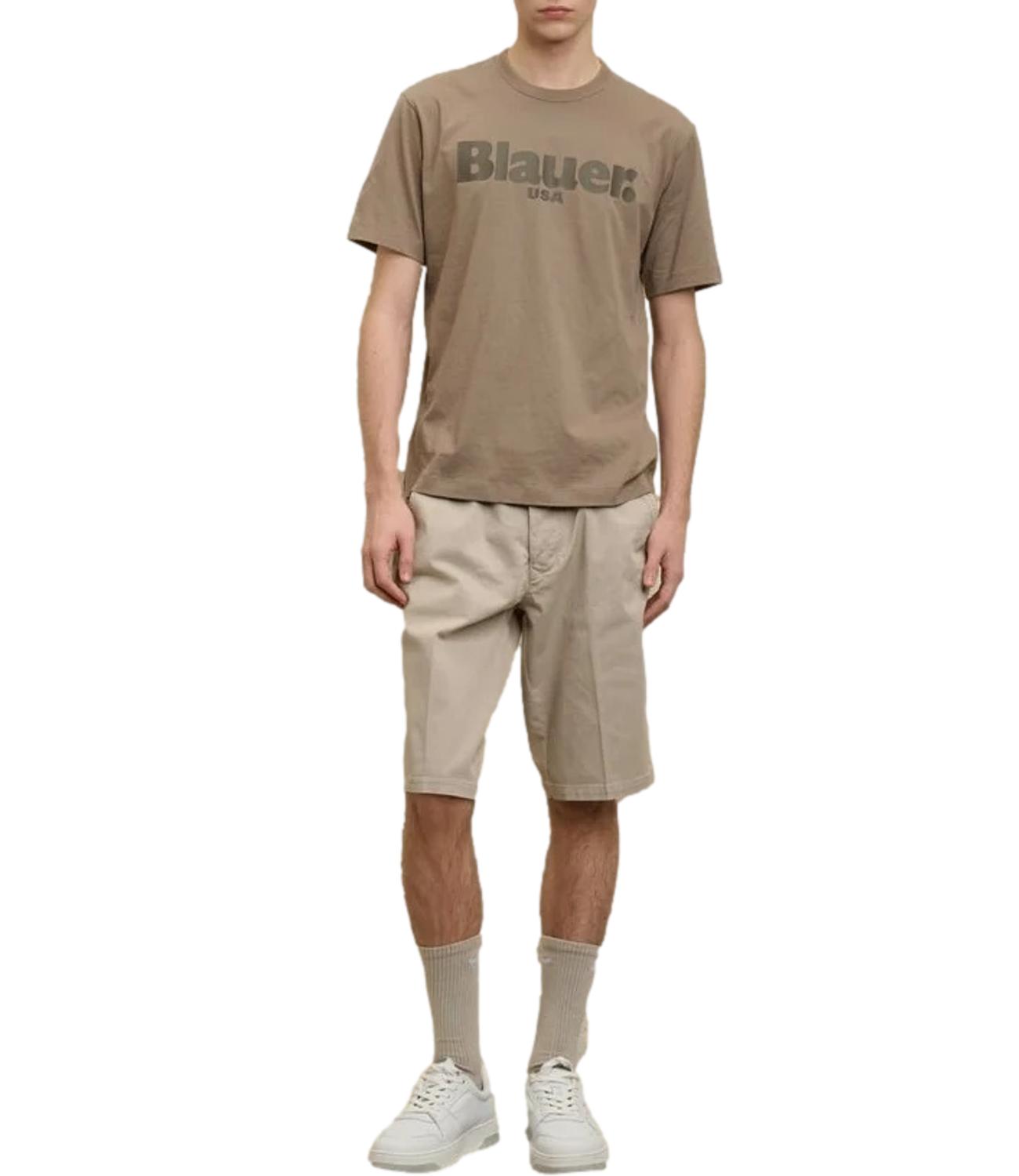 Blauer Bermuda da Uomo - Beige Naturale - 26sblup02336-007493
