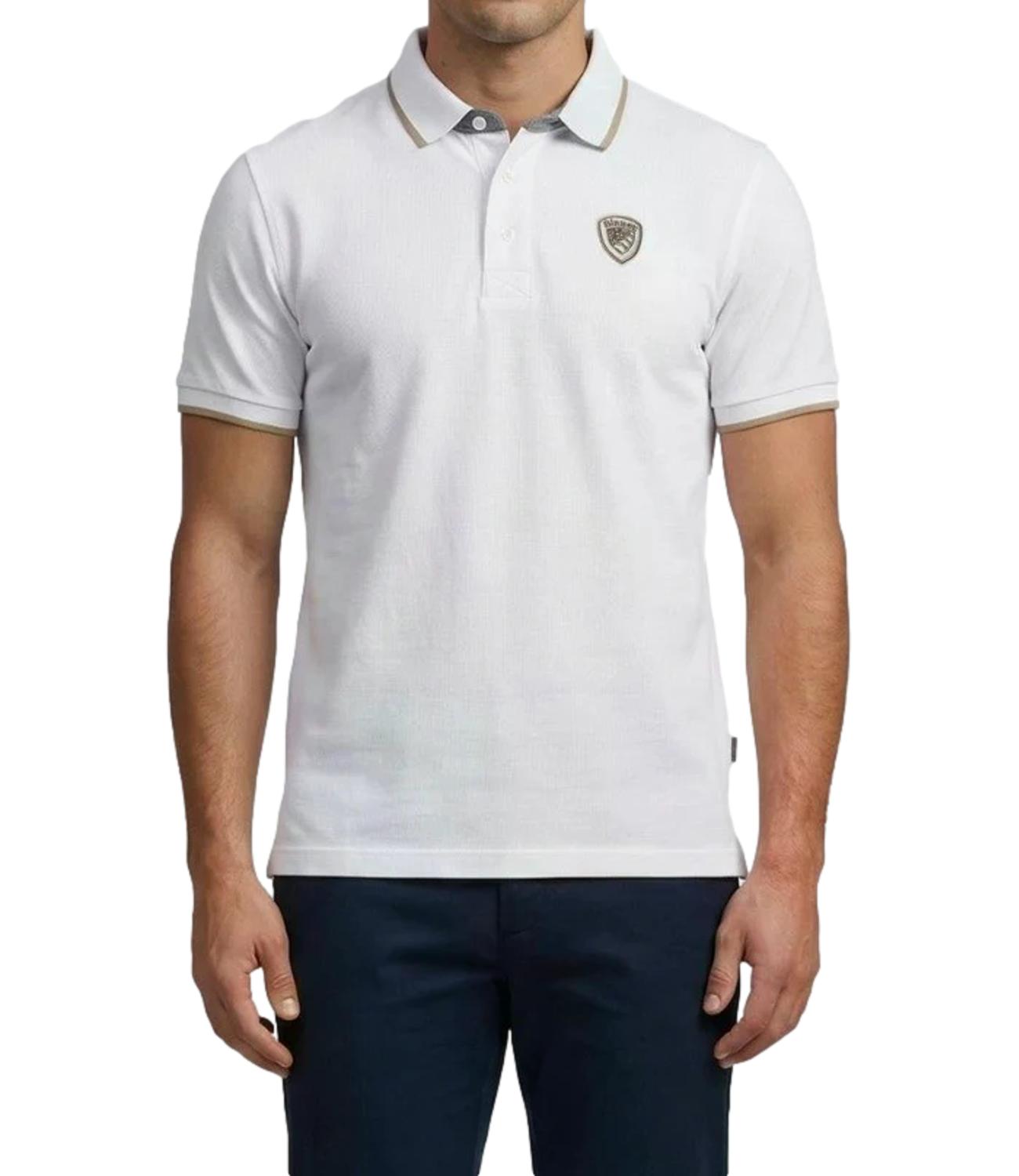 Blauer Polo da Uomo - Bianco Ottico