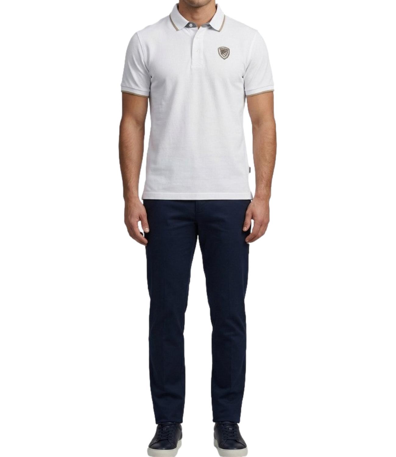 Blauer Polo da Uomo - Bianco Ottico