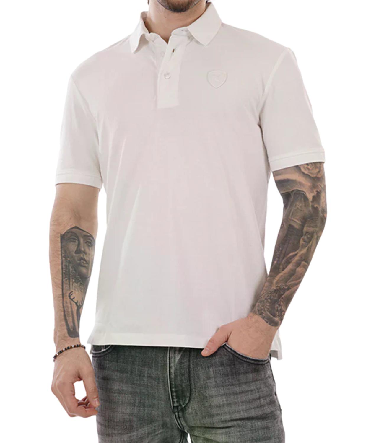 Blauer Polo da Uomo - Bianca - 26sblut02298-007440