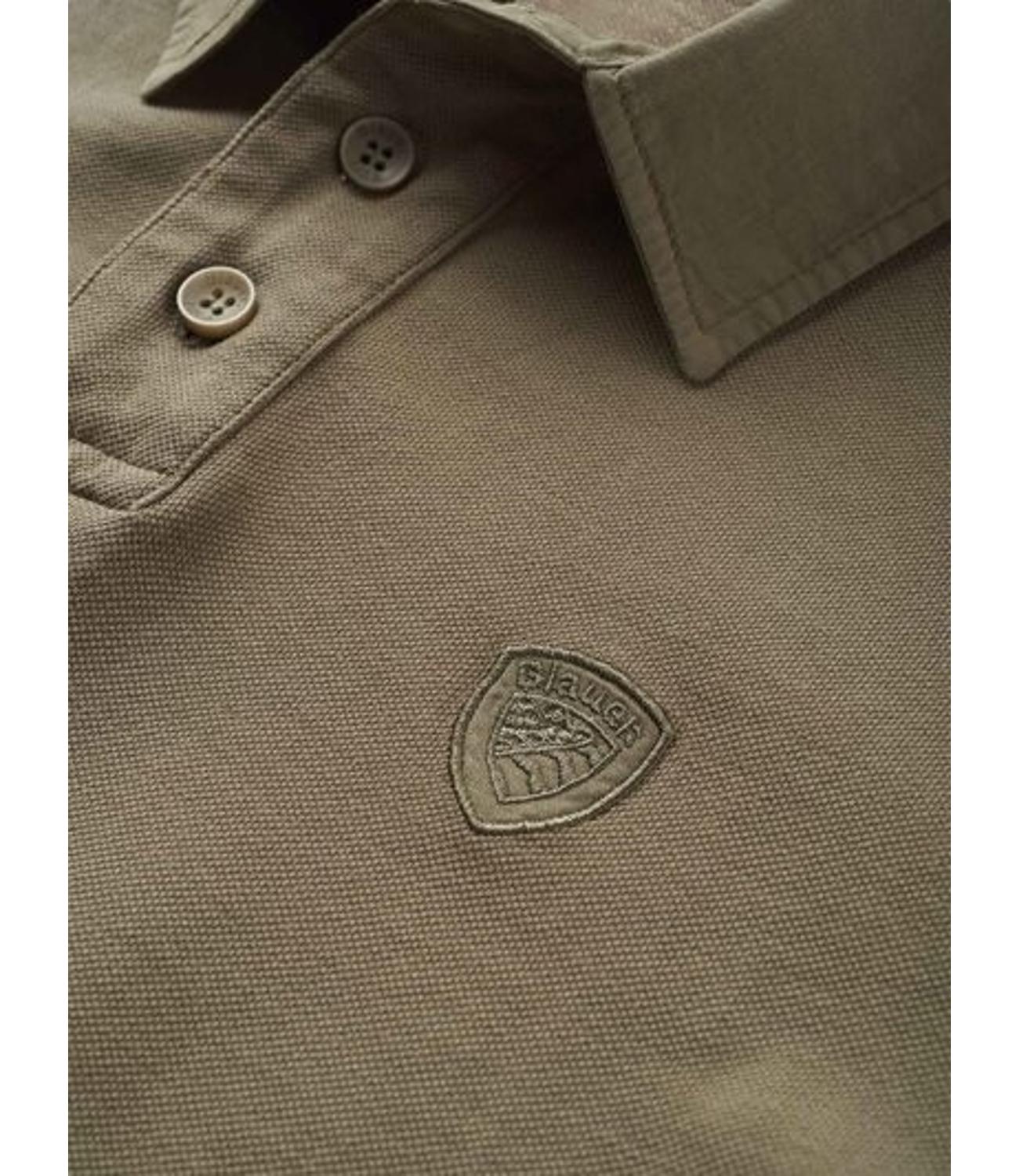 Blauer Polo da Uomo - Green 60h - 26sblut02298-007440