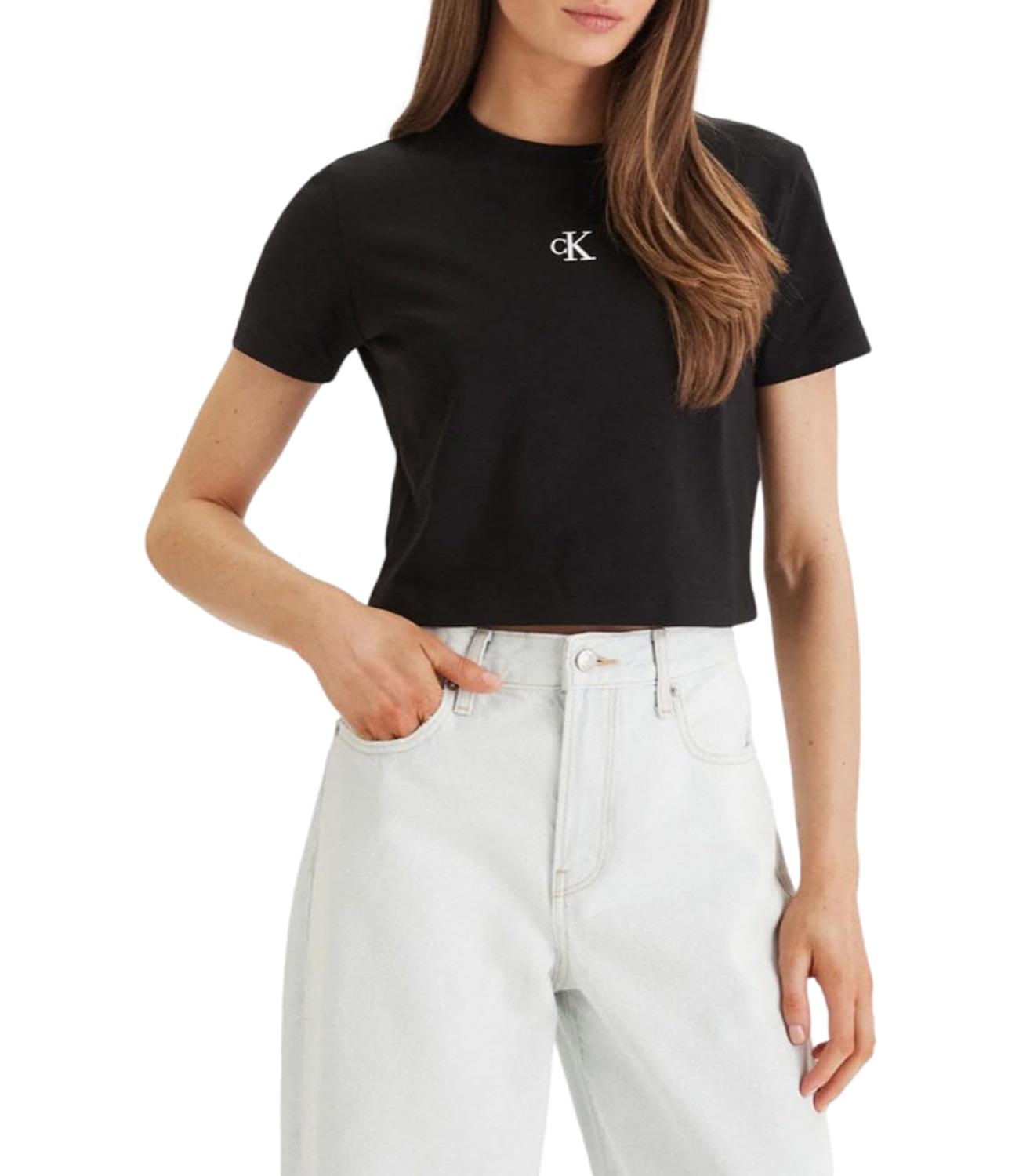 Calvin Klein T-Shirt da Donna - Black - Lv047ab213