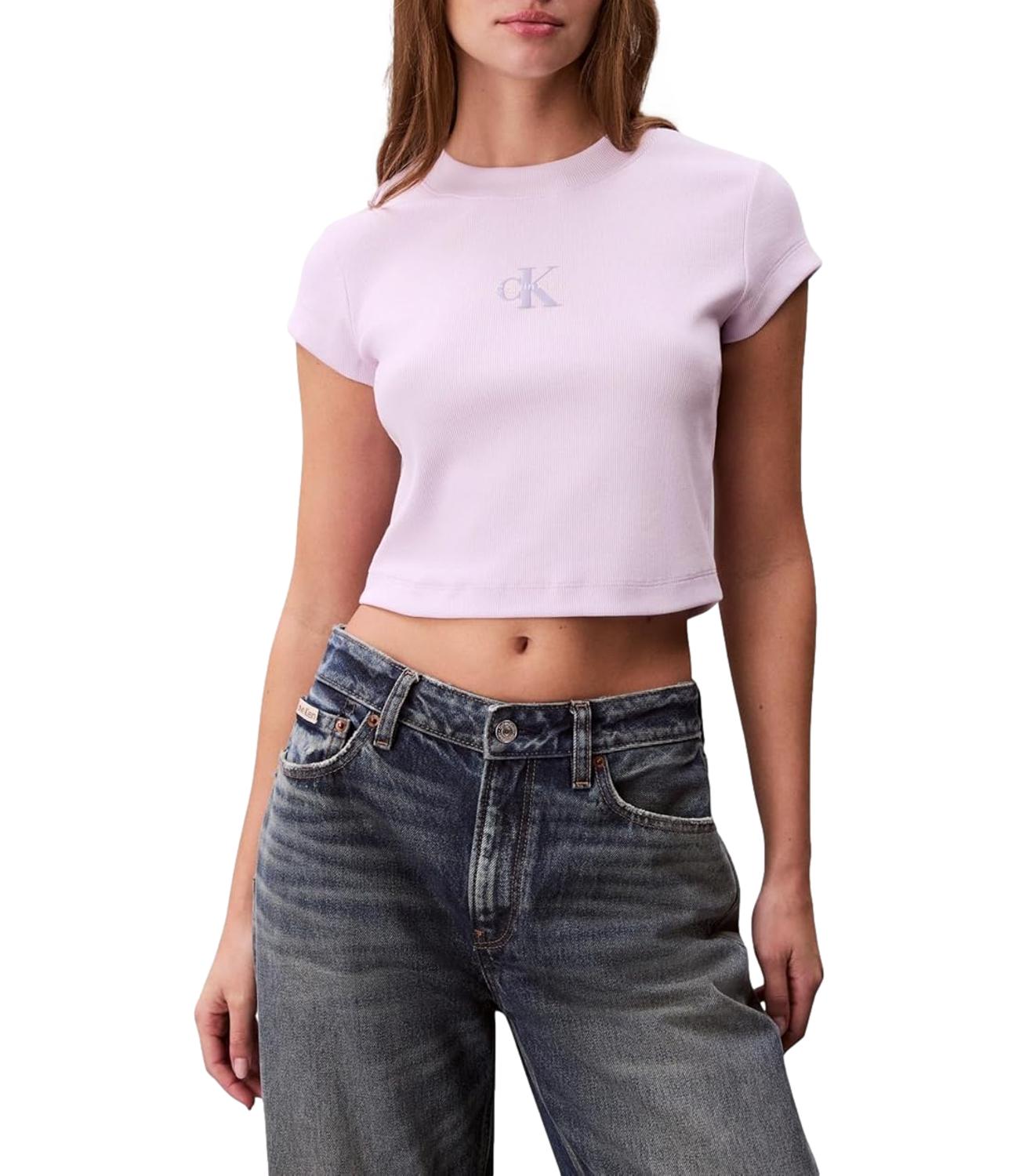 Calvin Klein T-Shirt da Donna - 3oq Island Lilac - Lv047ab802