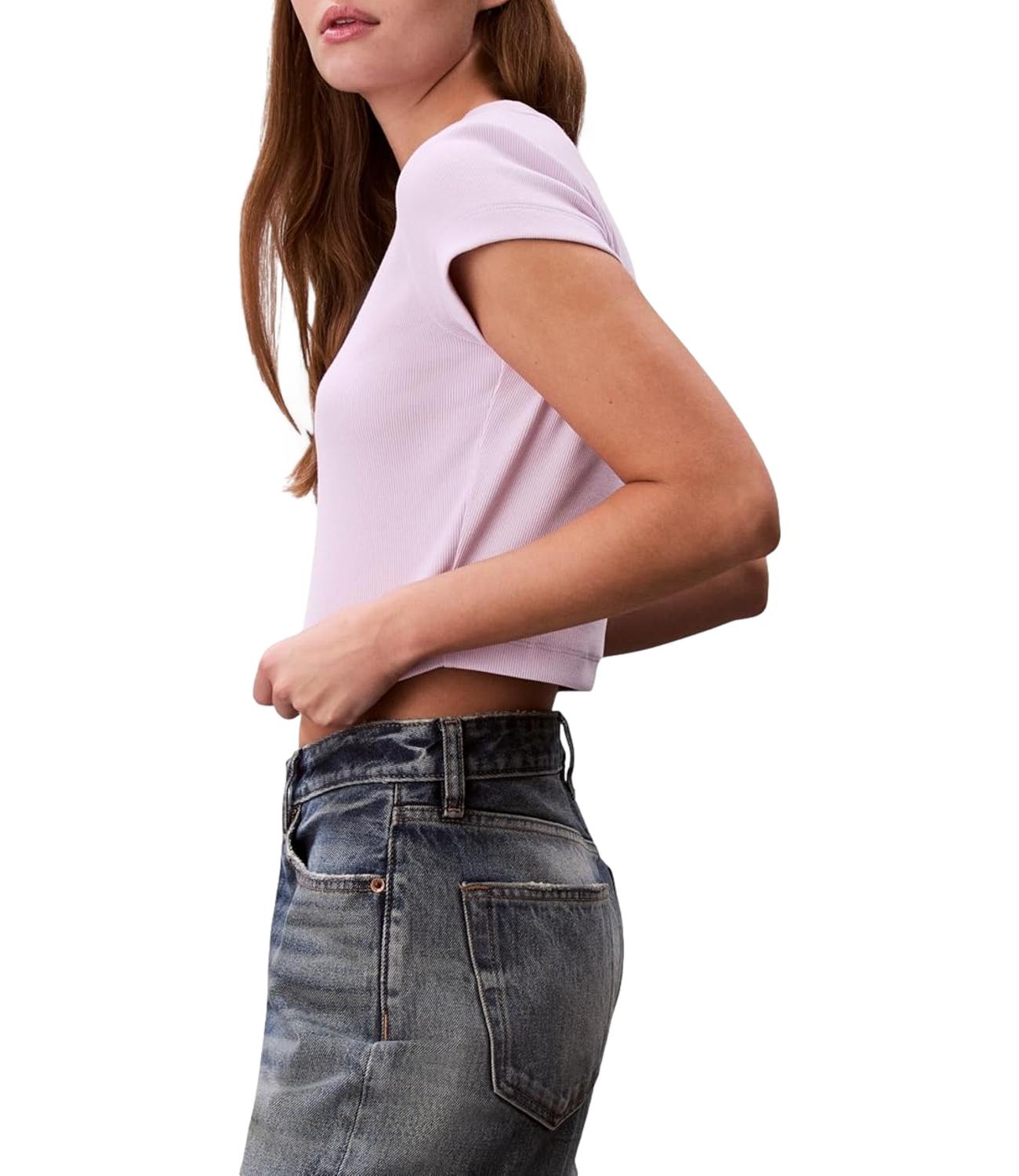 Calvin Klein T-Shirt da Donna - 3oq Island Lilac - Lv047ab802
