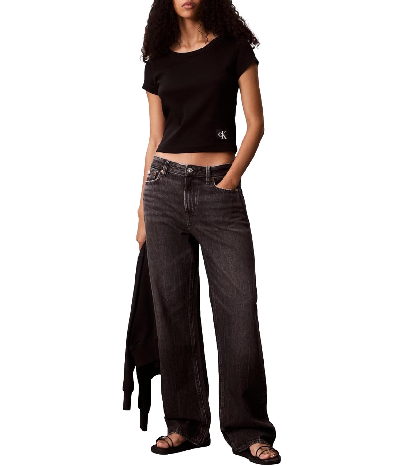 Calvin Klein T-Shirt da Donna - Black - Lv047c200g