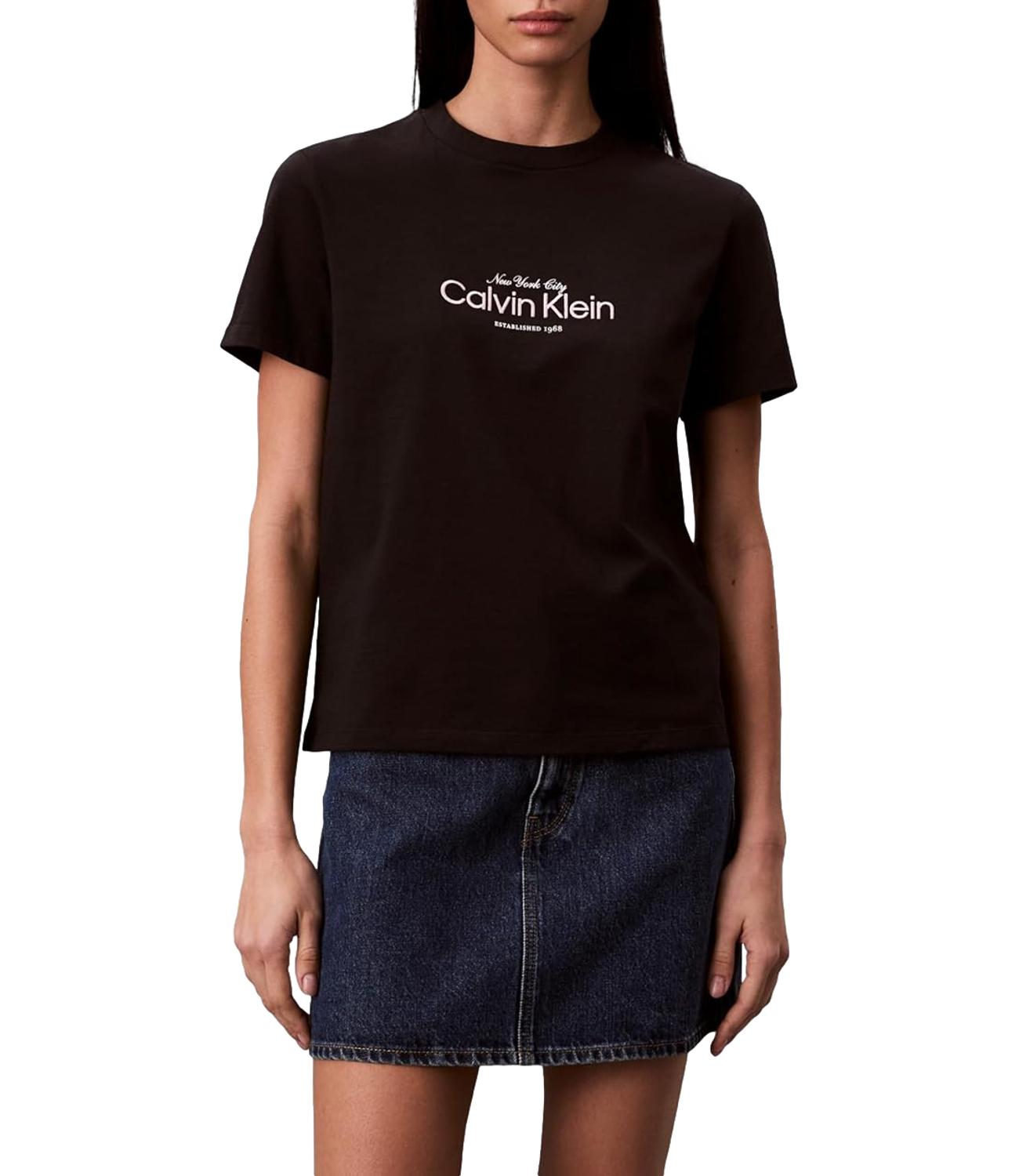 Calvin Klein T-Shirt da Donna - Black - Lv047f810g