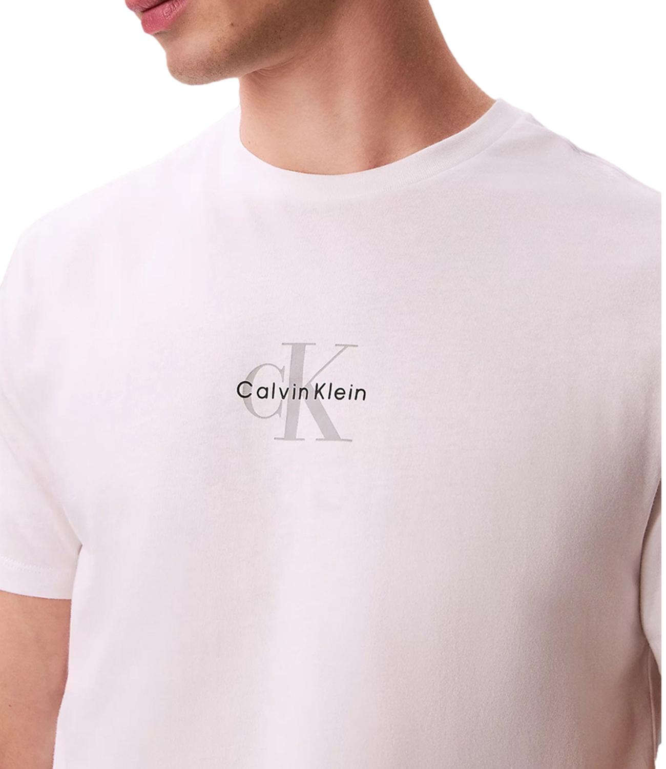 Calvin Klein T-Shirt da Uomo - Yaf Bright White - Lv04rb866g