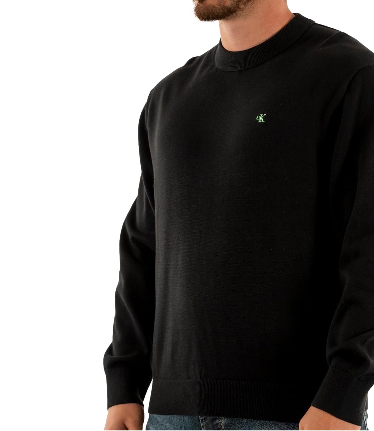 Calvin Klein Pullover da Uomo - Black - Lv04rc309g