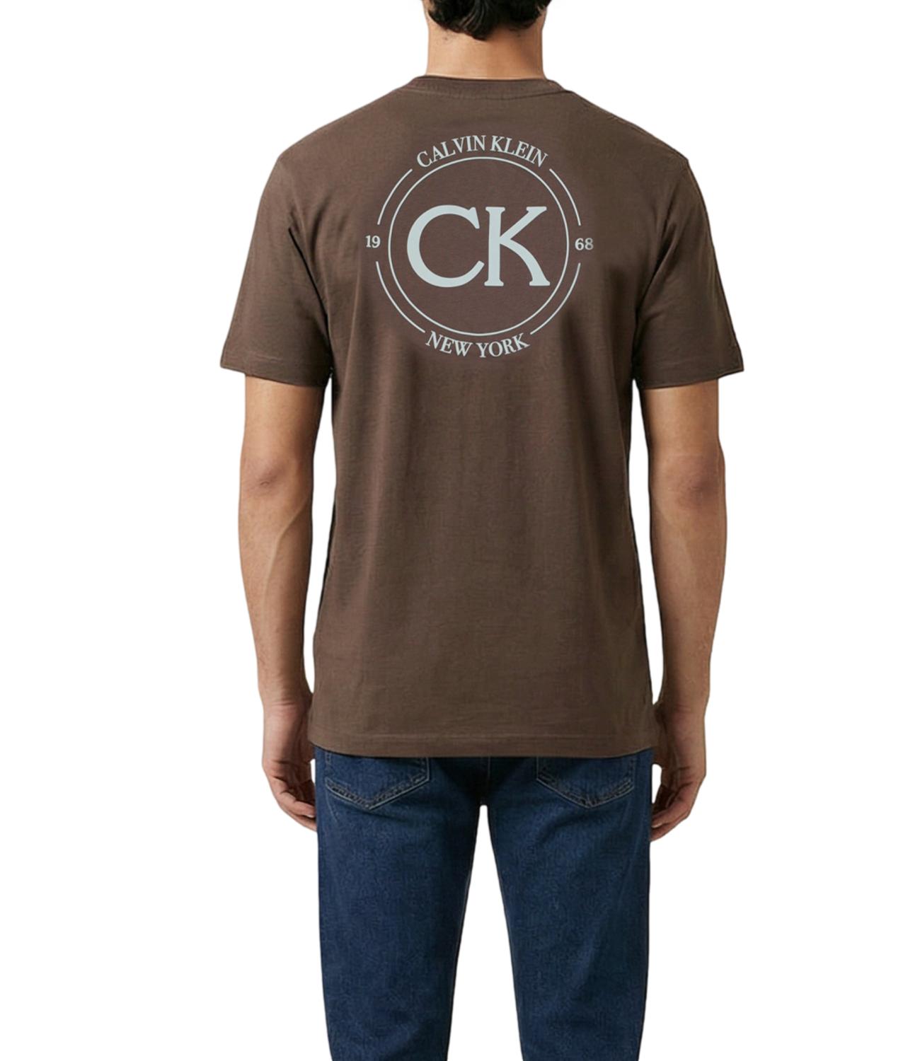 Calvin Klein T-Shirt da Uomo - 9o9 Warm Oak - Lv04re825g