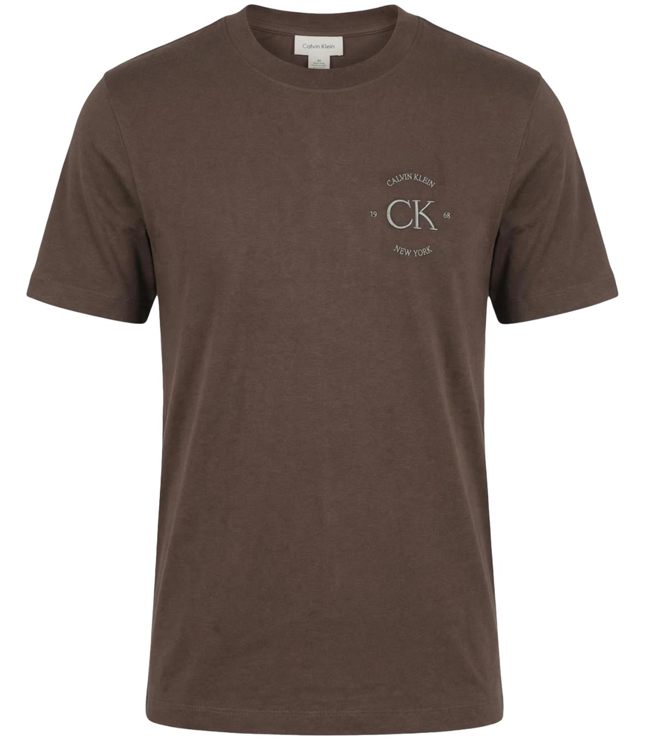 Calvin Klein T-Shirt da Uomo - 9o9 Warm Oak - Lv04re825g