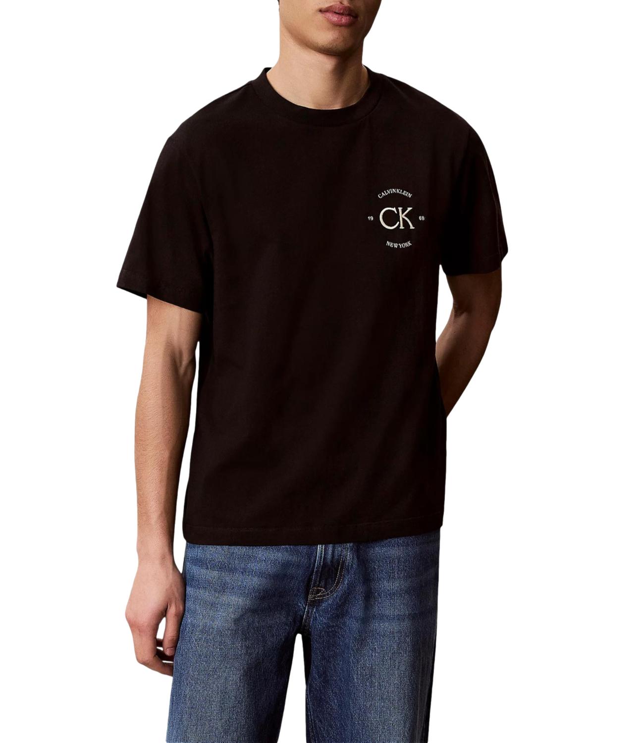 Calvin Klein T-Shirt da Uomo - Black - Lv04re825g