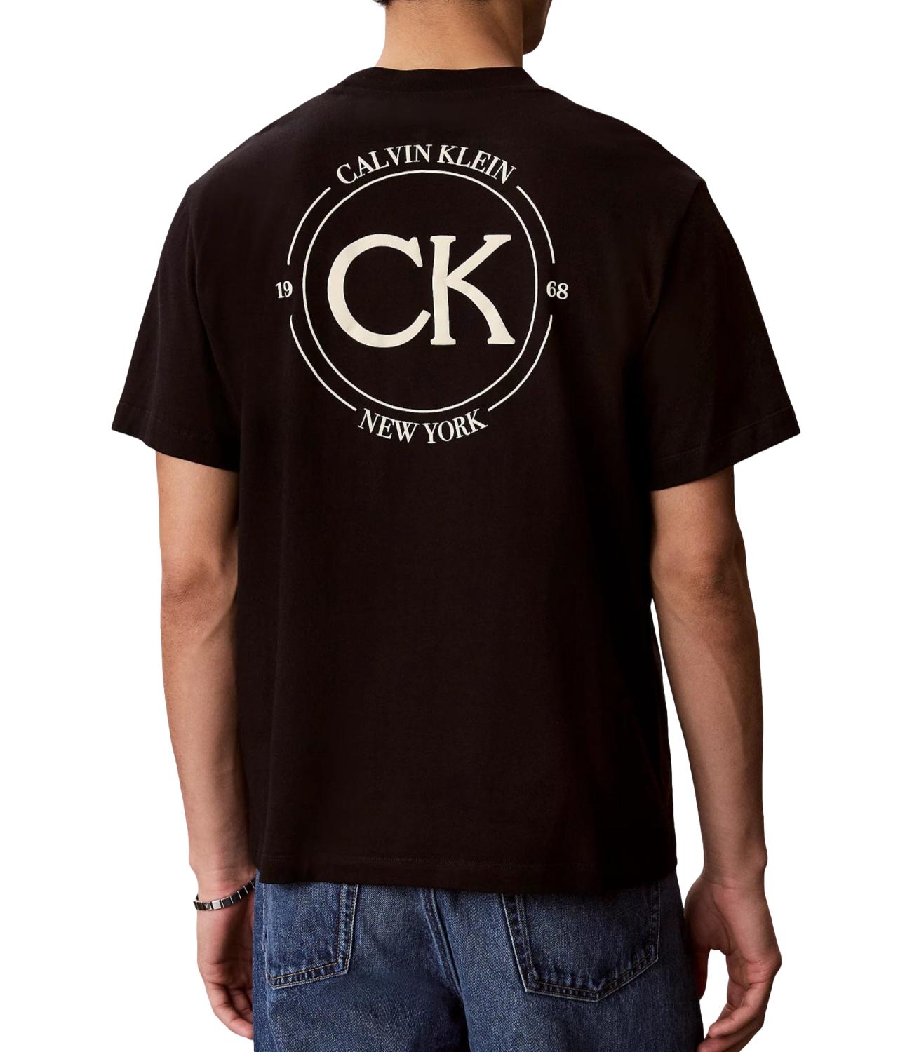 Calvin Klein T-Shirt da Uomo - Black - Lv04re825g