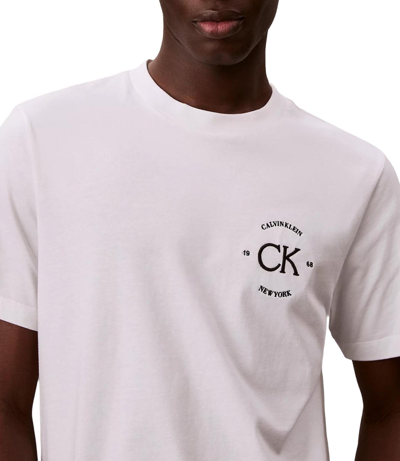 Calvin Klein T-Shirt da Uomo - Yaf Bright White - Lv04re825g