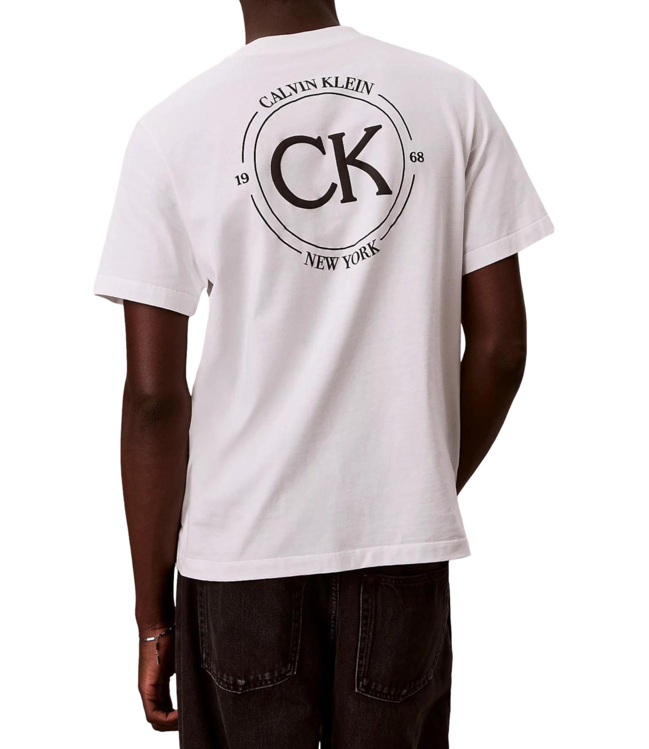 Calvin Klein T-Shirt da Uomo - Yaf Bright White - Lv04re825g
