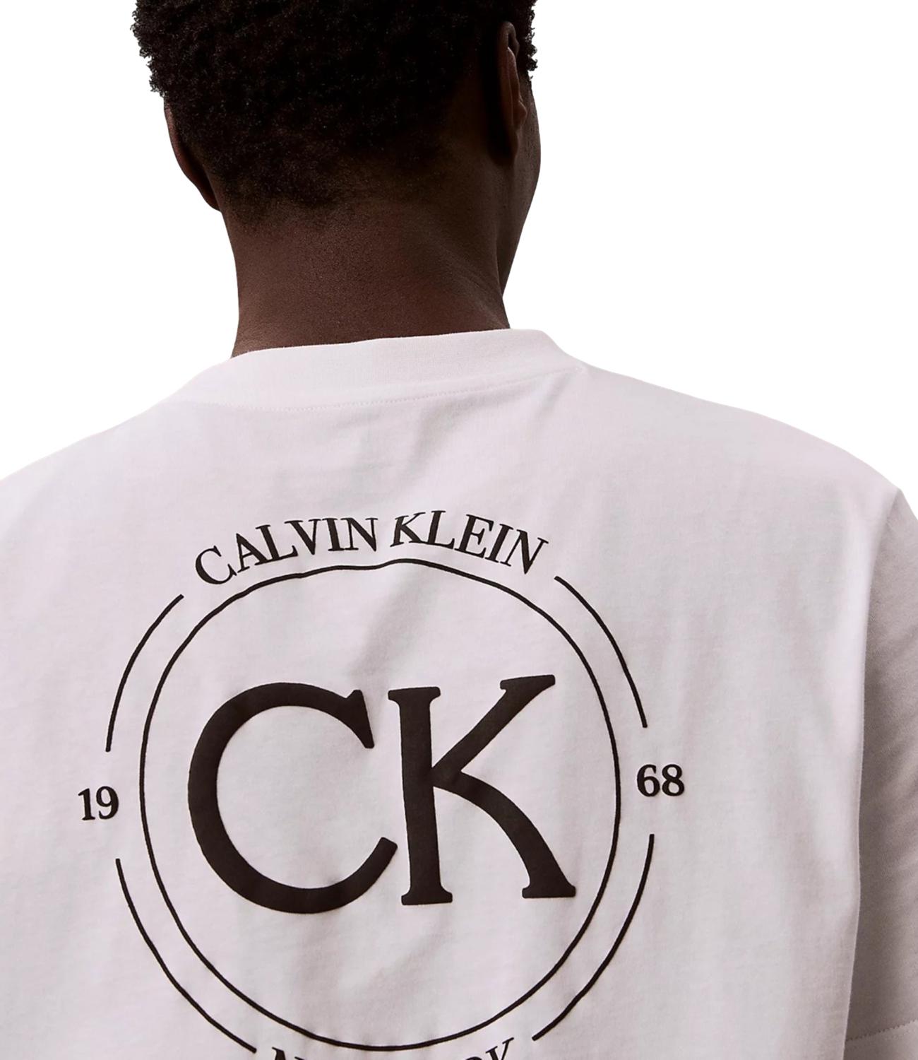 Calvin Klein T-Shirt da Uomo - Yaf Bright White - Lv04re825g