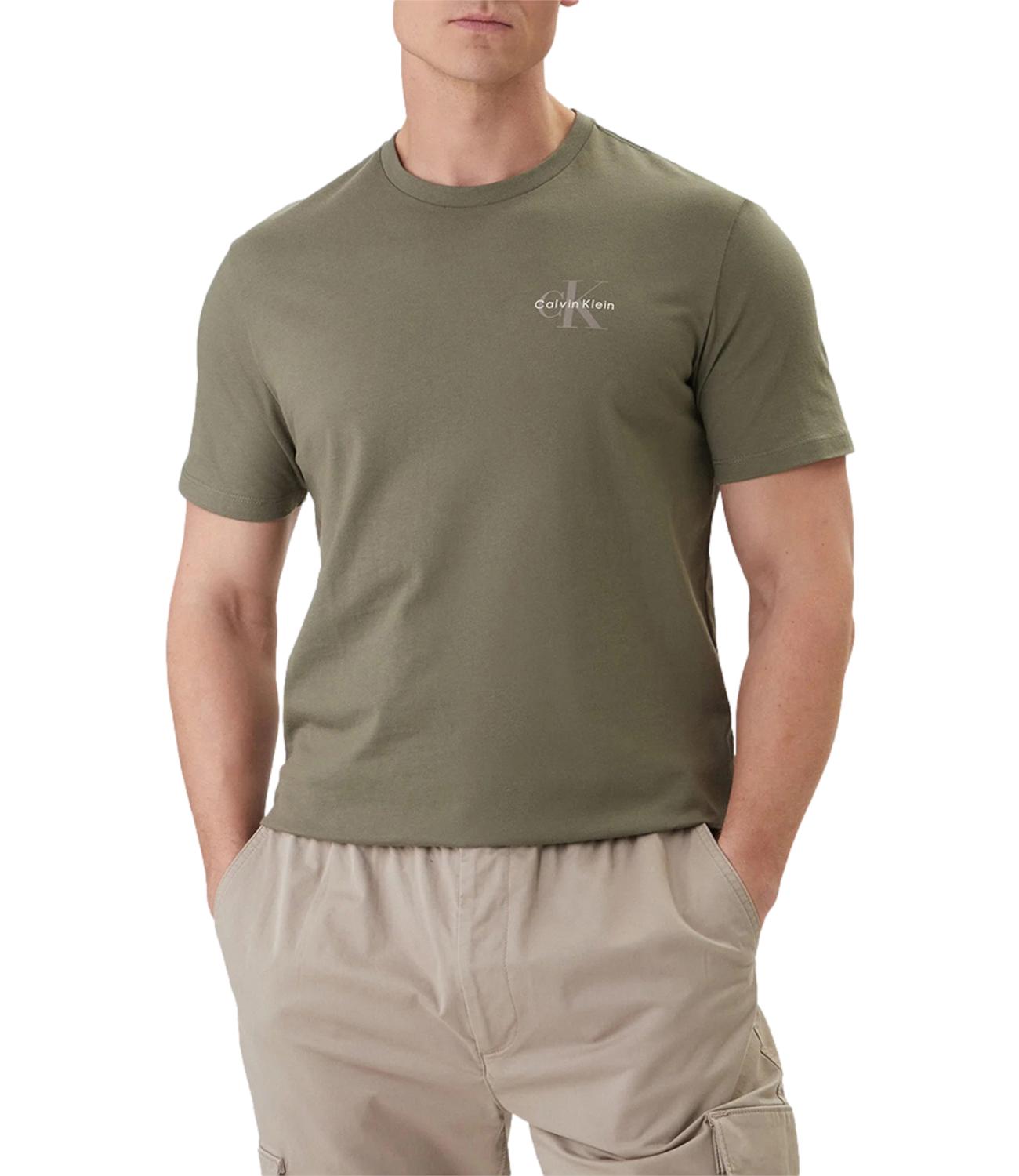 Calvin Klein T-Shirt da Uomo - Ldy Dusty Olive - Lv04rf278g