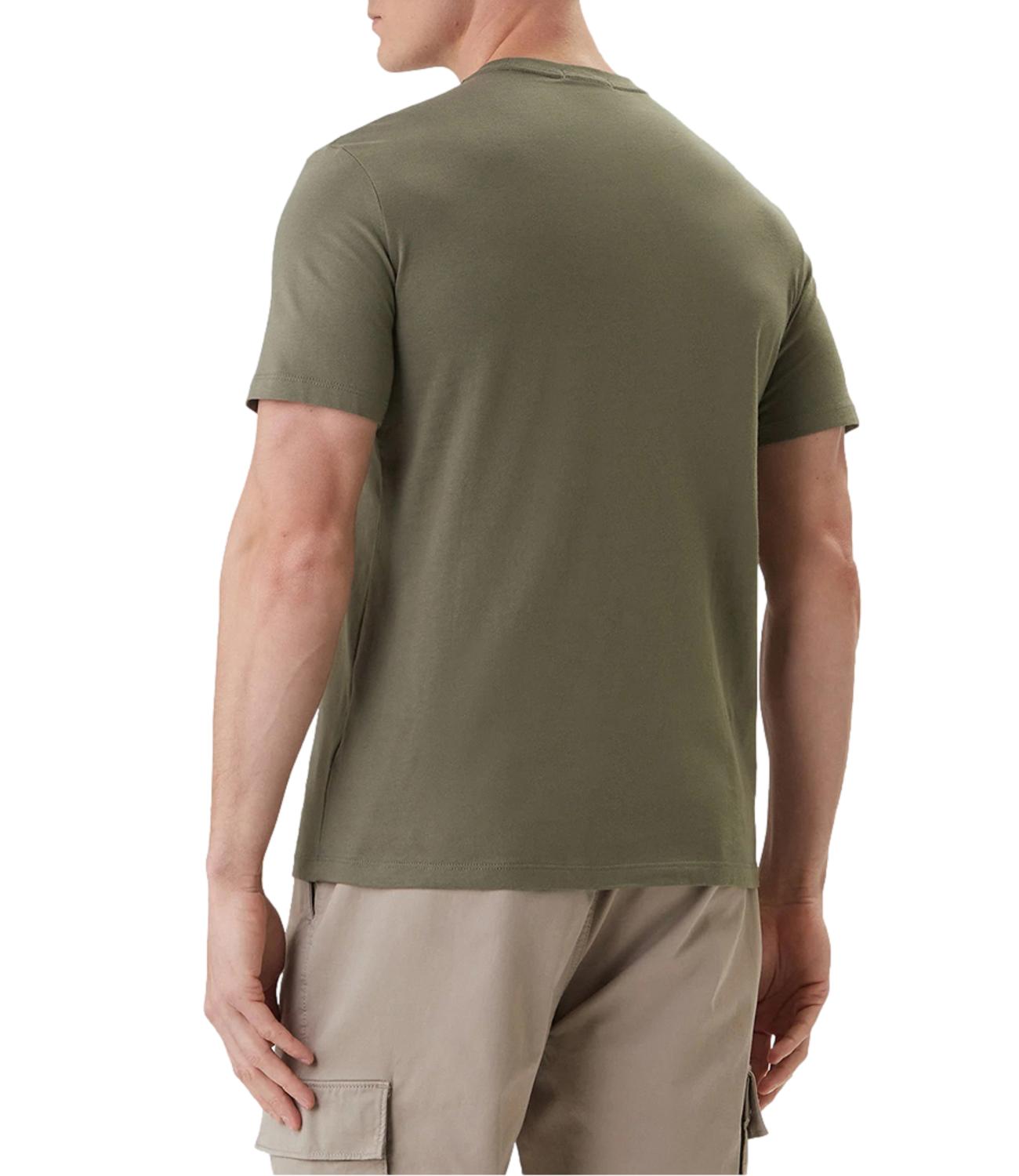 Calvin Klein T-Shirt da Uomo - Ldy Dusty Olive - Lv04rf278g