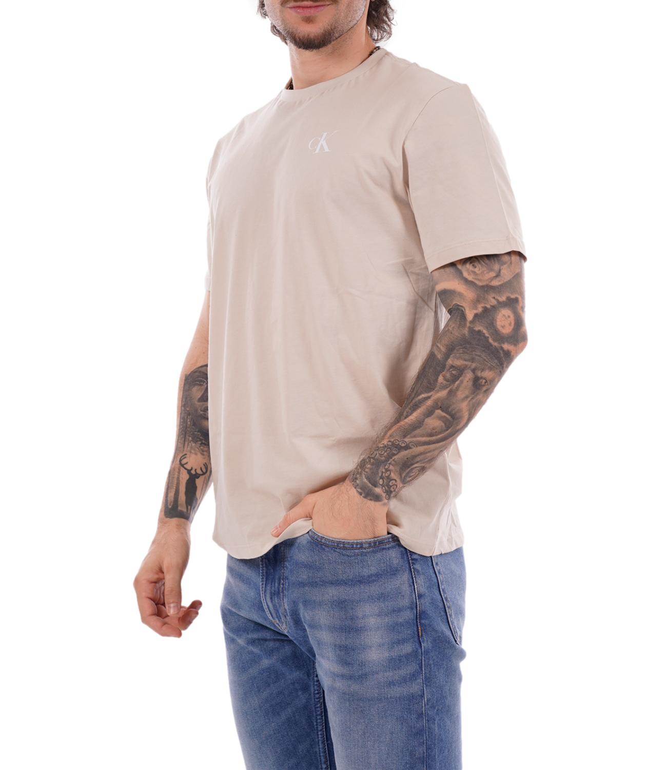 Calvin Klein T-Shirt da Uomo - 2jx Oatmeal - Lv14rf852g