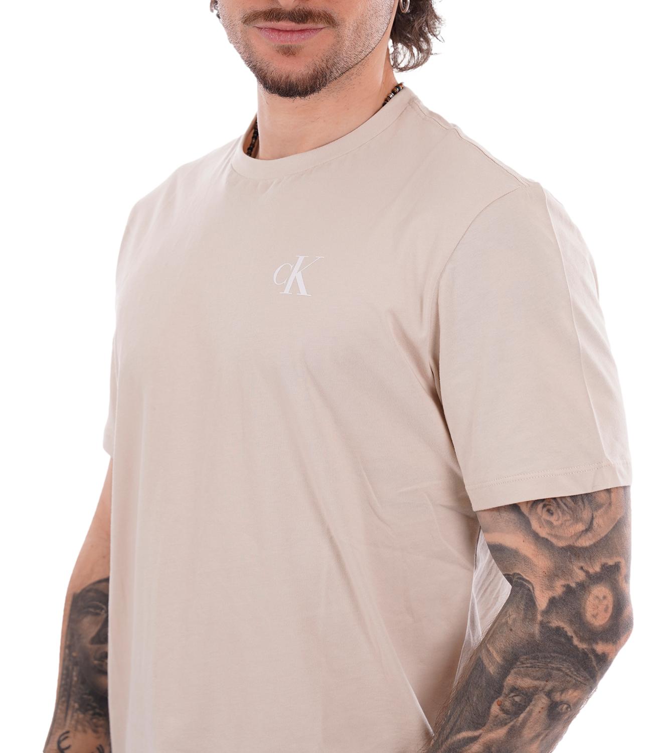 Calvin Klein T-Shirt da Uomo - 2jx Oatmeal - Lv14rf852g