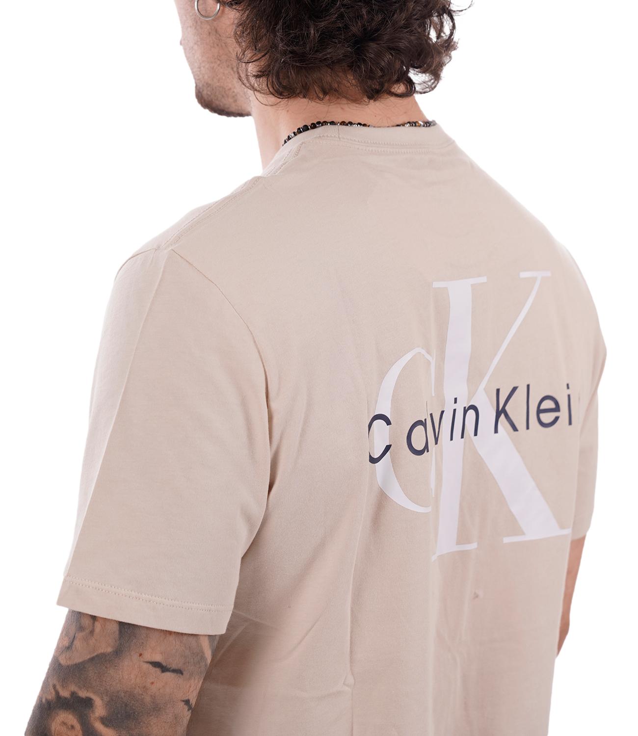 Calvin Klein T-Shirt da Uomo - 2jx Oatmeal - Lv14rf852g
