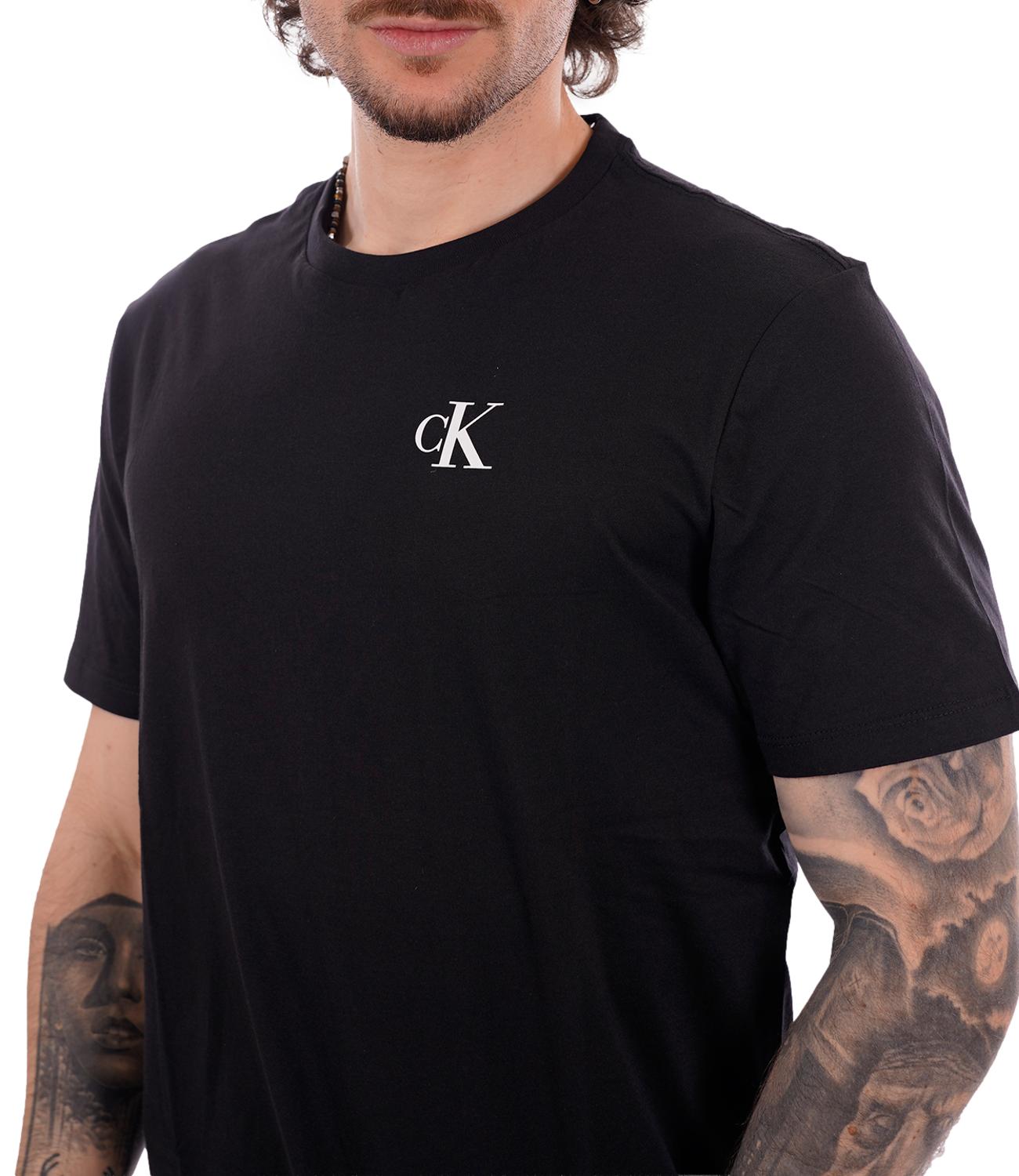 Calvin Klein T-Shirt da Uomo - Black - Lv14rf852g