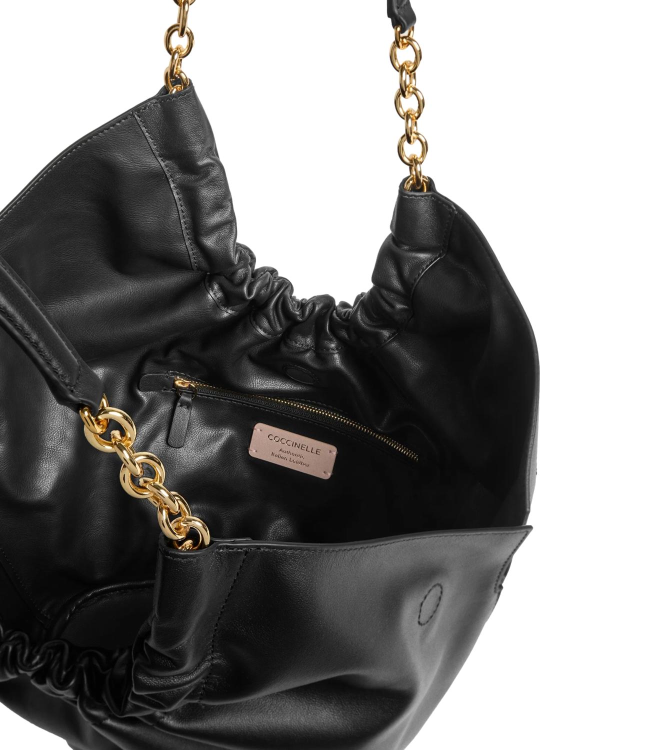 COCCINELLE borsa nera donna