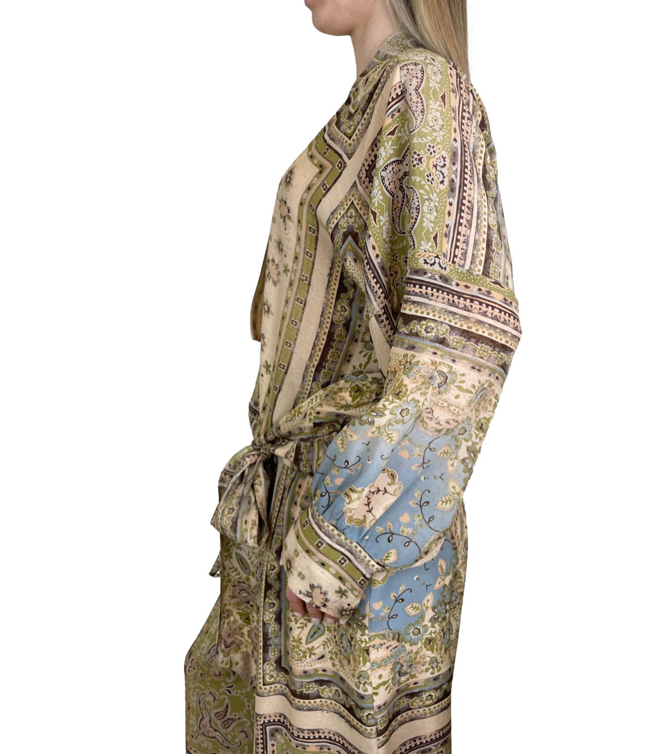 Dixie Camicia Fantasia Verde Donna
