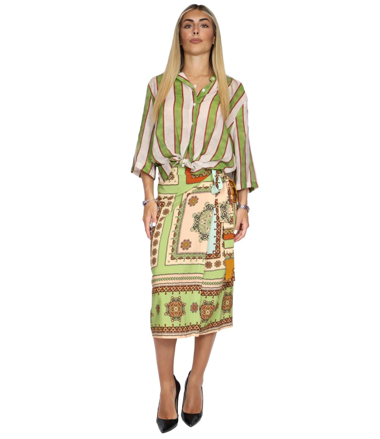 Dixie Camicia da Donna - Verde - Cfrn1jz