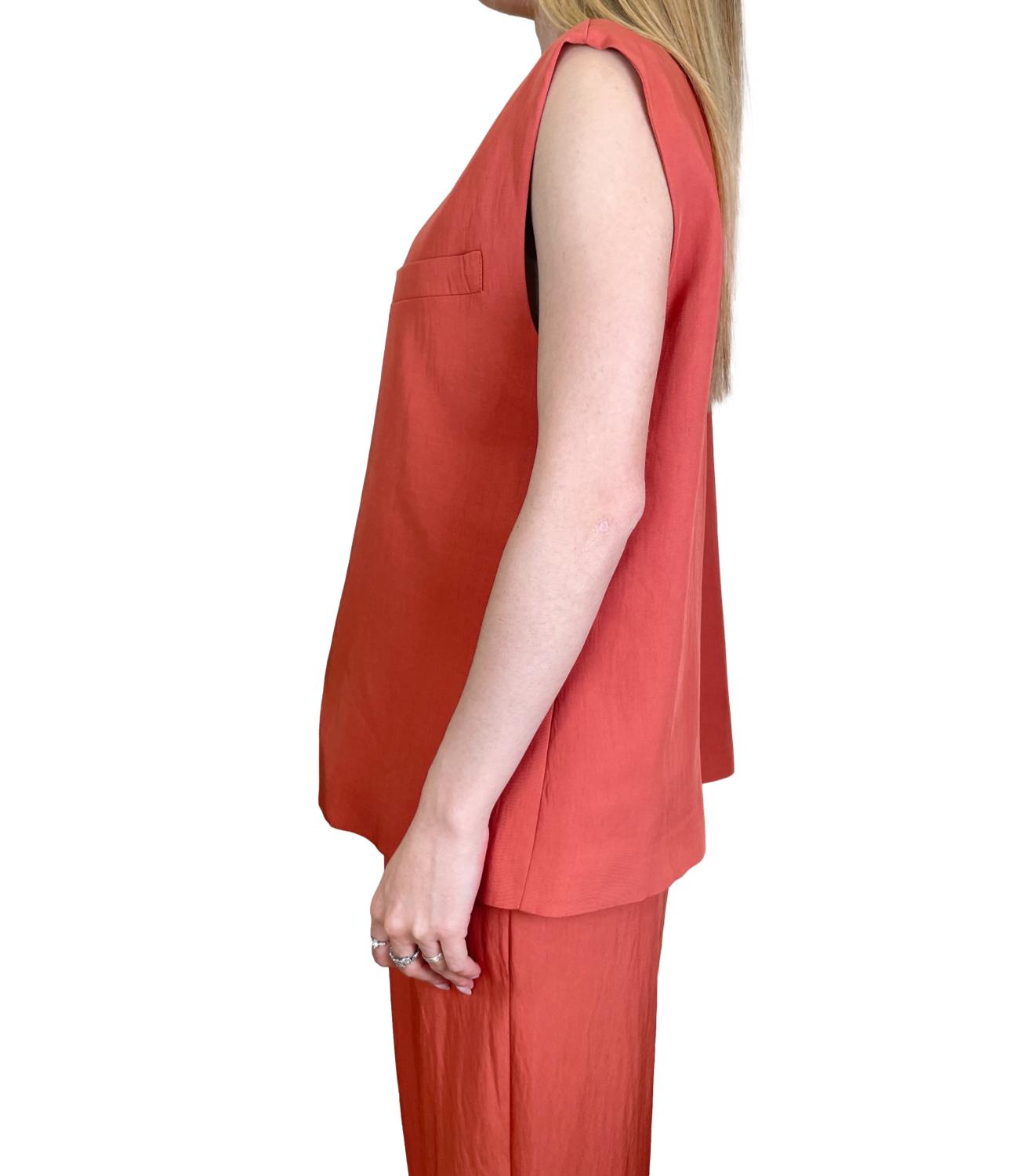 Dixie Gilet Rust Donna