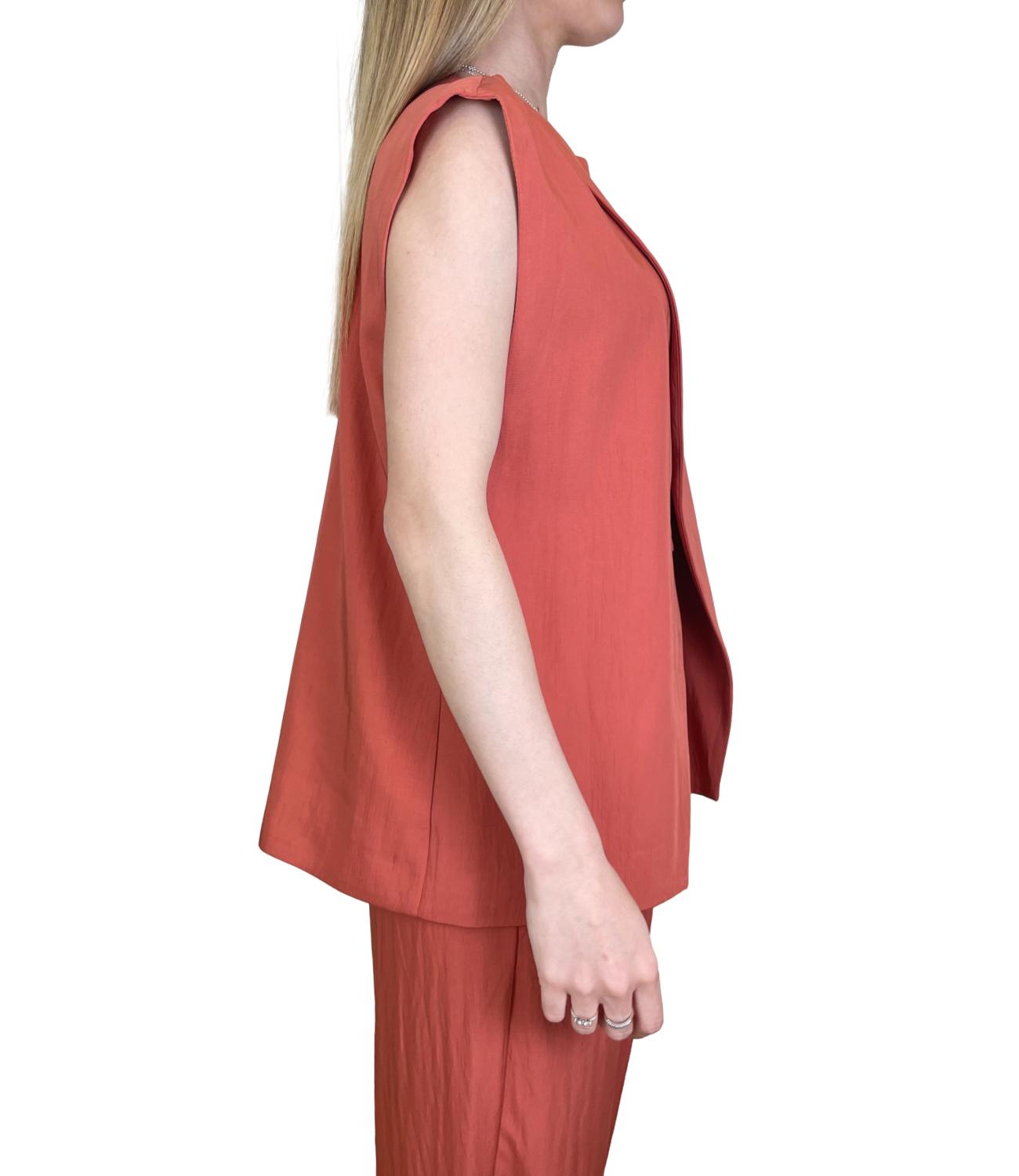 Dixie Gilet Rust Donna