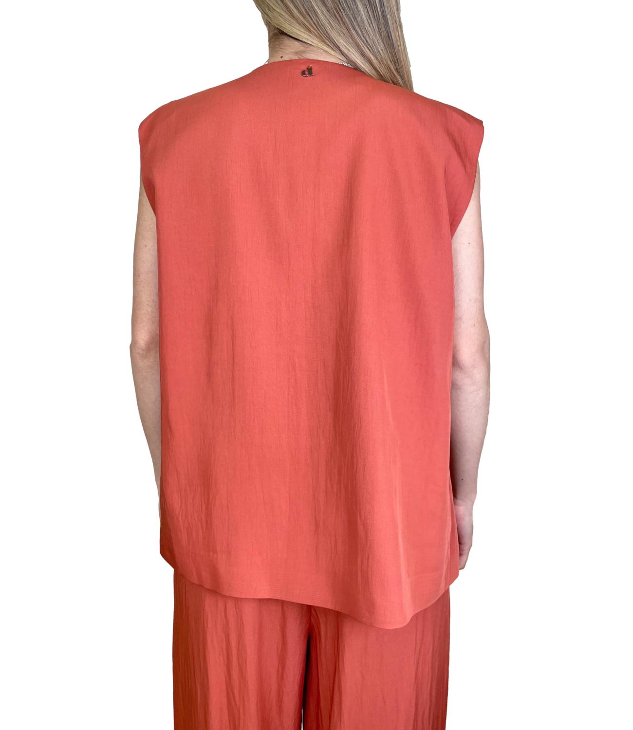 Dixie Gilet Rust Donna