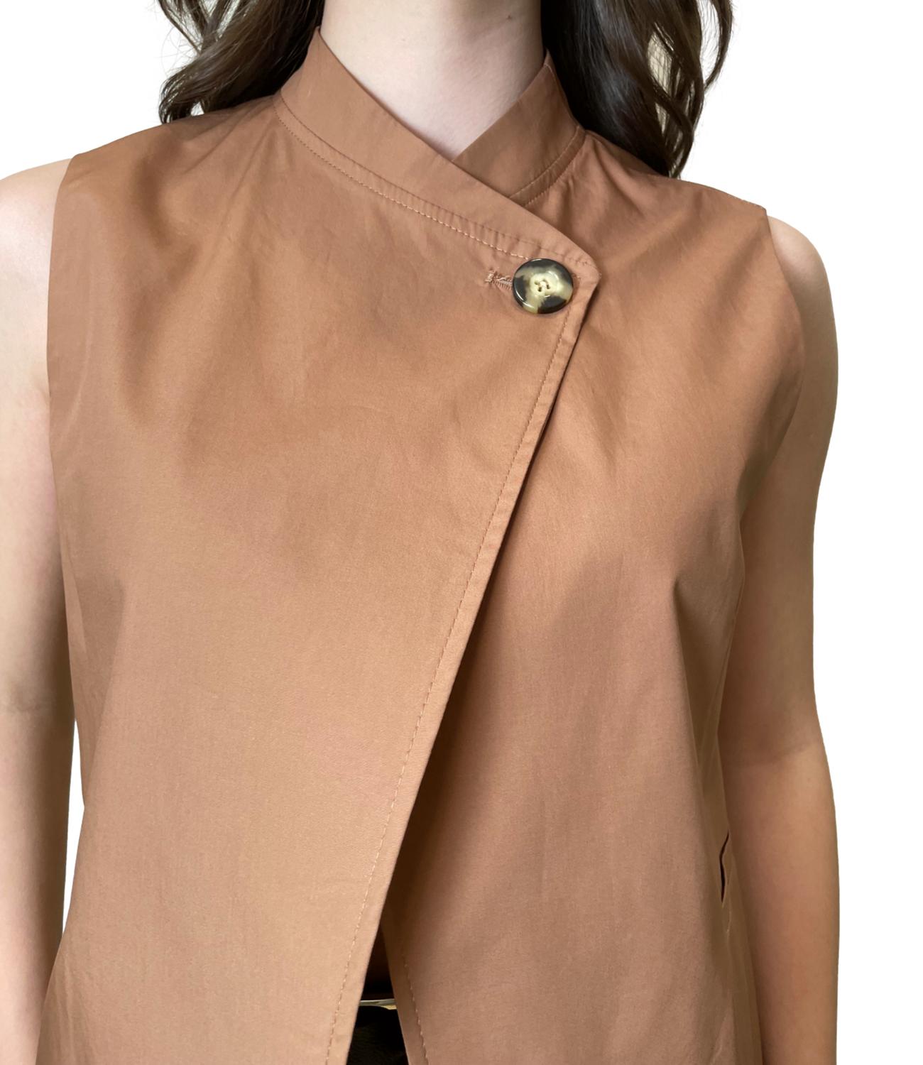 Dixie Gilet Cognac Donna